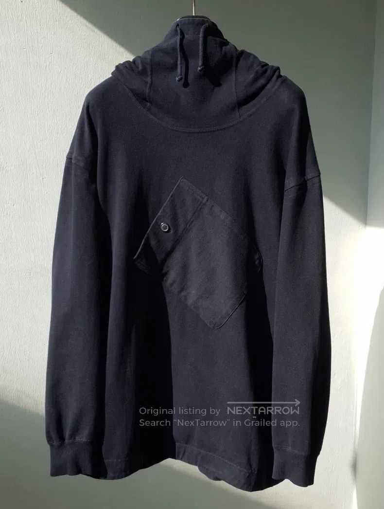 Issey Miyake Issey Miyake Big Pocket Stand Collar Washed Hoodie Size US M / EU 48-50 / 2 - 2 Thumbnail