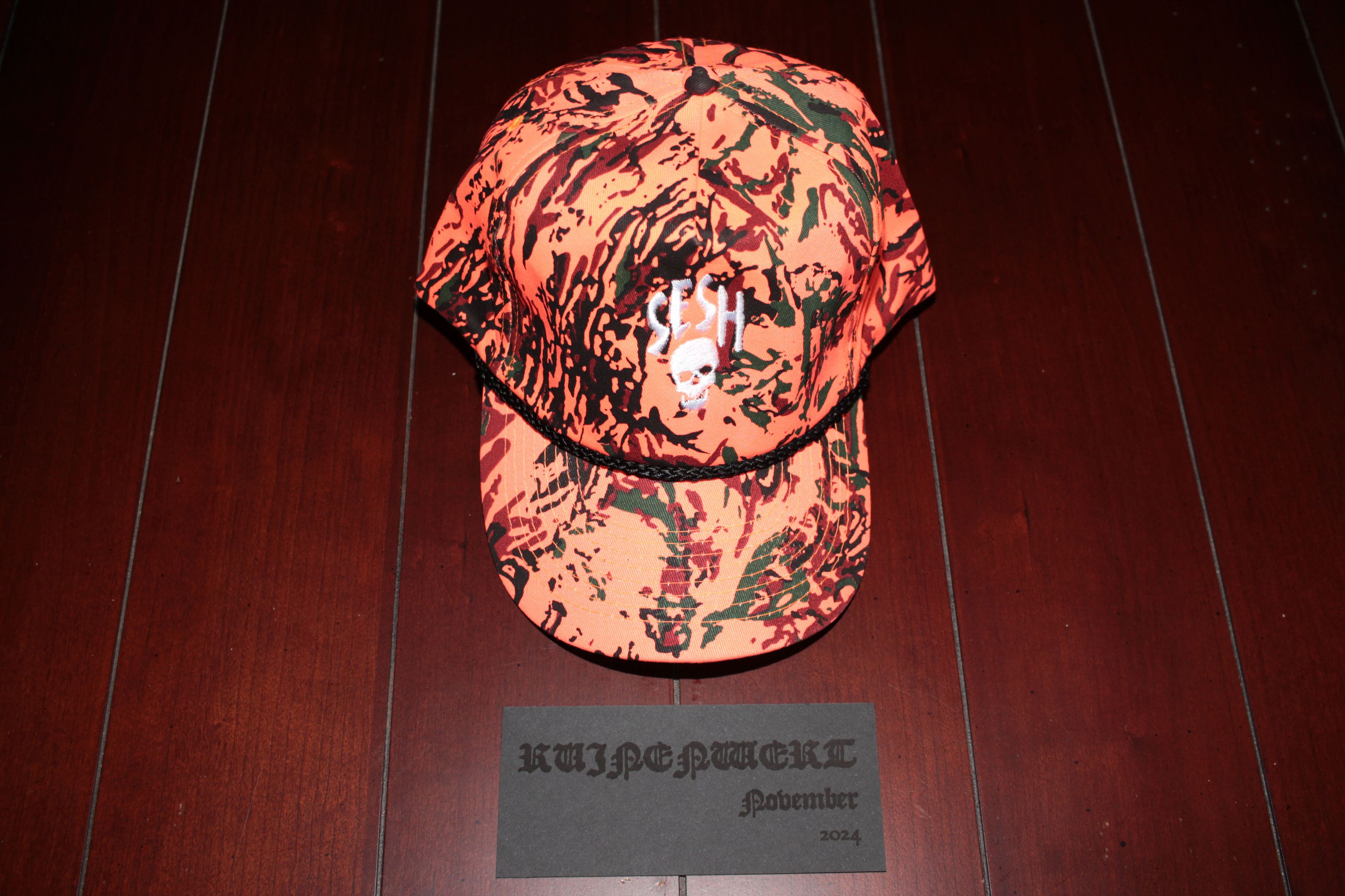 Bones × TeamSESH TeamSESH "SeshSkull" Camo Hat (Orange) Size ONE SIZE - 9 Thumbnail