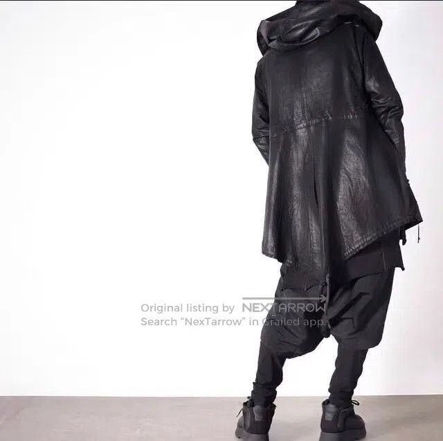 Roen Black Hooded Button-Up Heavy Coat XL. Size US XL / EU 56 / 4 - 6 Thumbnail
