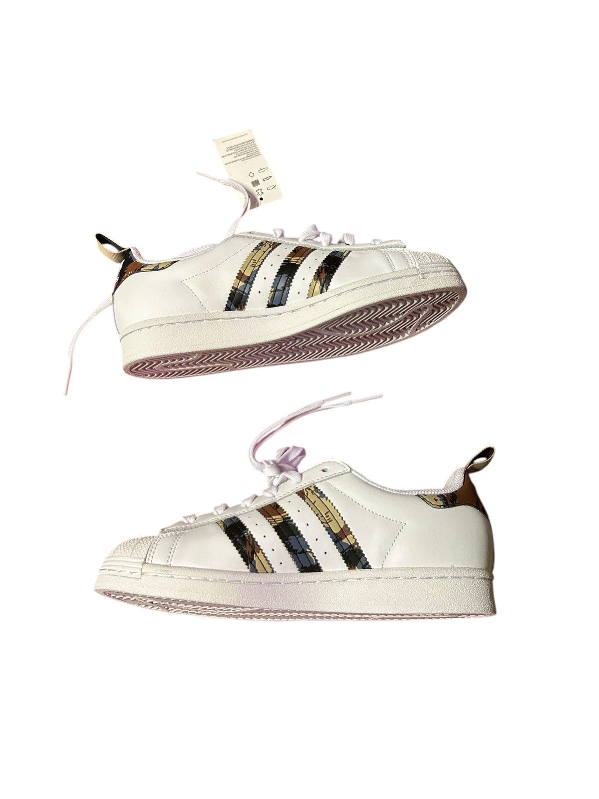 Adidas adidas Superstar "White Savanna Camo size 6.5 Size US 6.5 / EU 39-40 - 3 Thumbnail