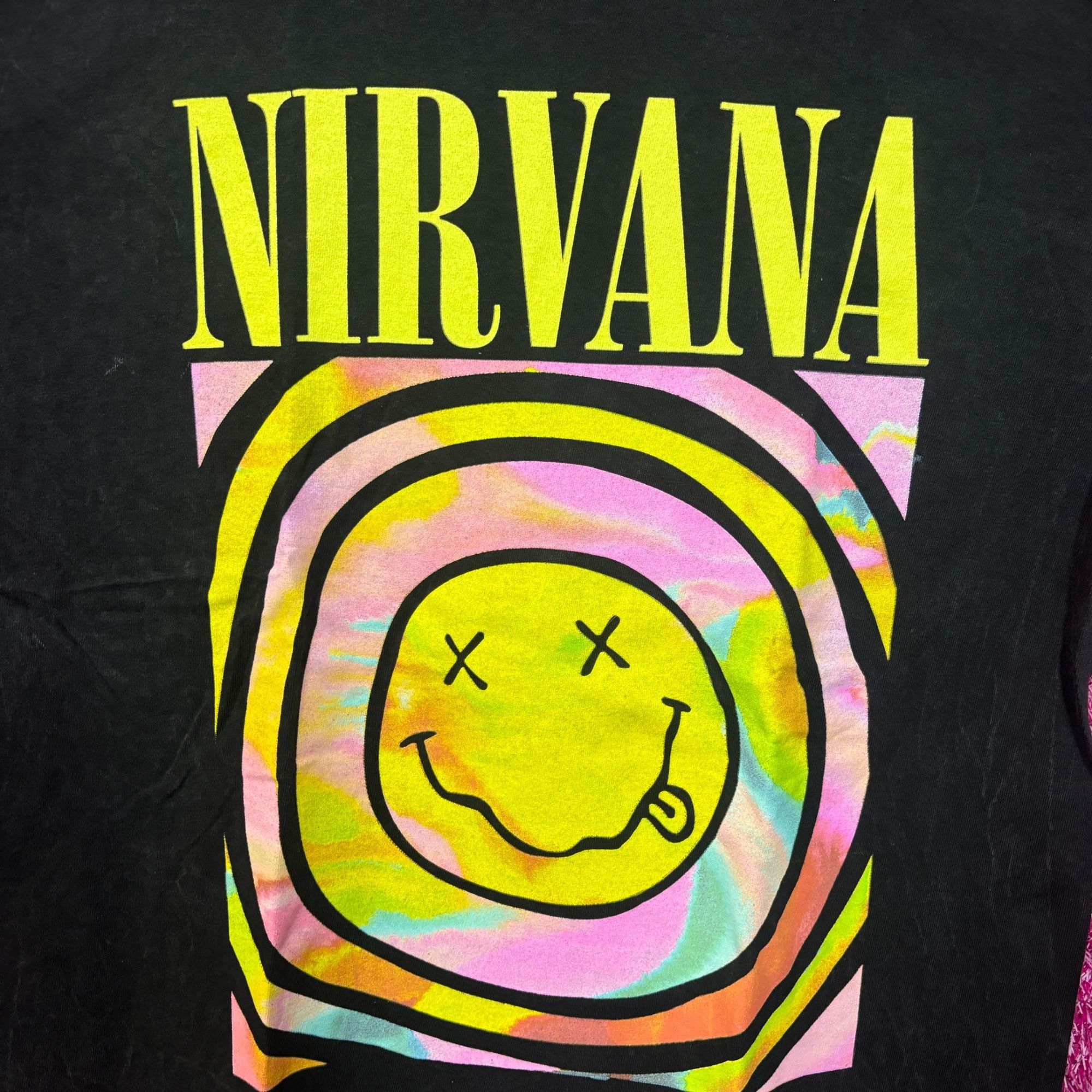 Nirvana Nirvana Never Mind Smiley Face Mineral Wash Grunge Tshirt si Size US L / EU 52-54 / 3 - 2 Thumbnail