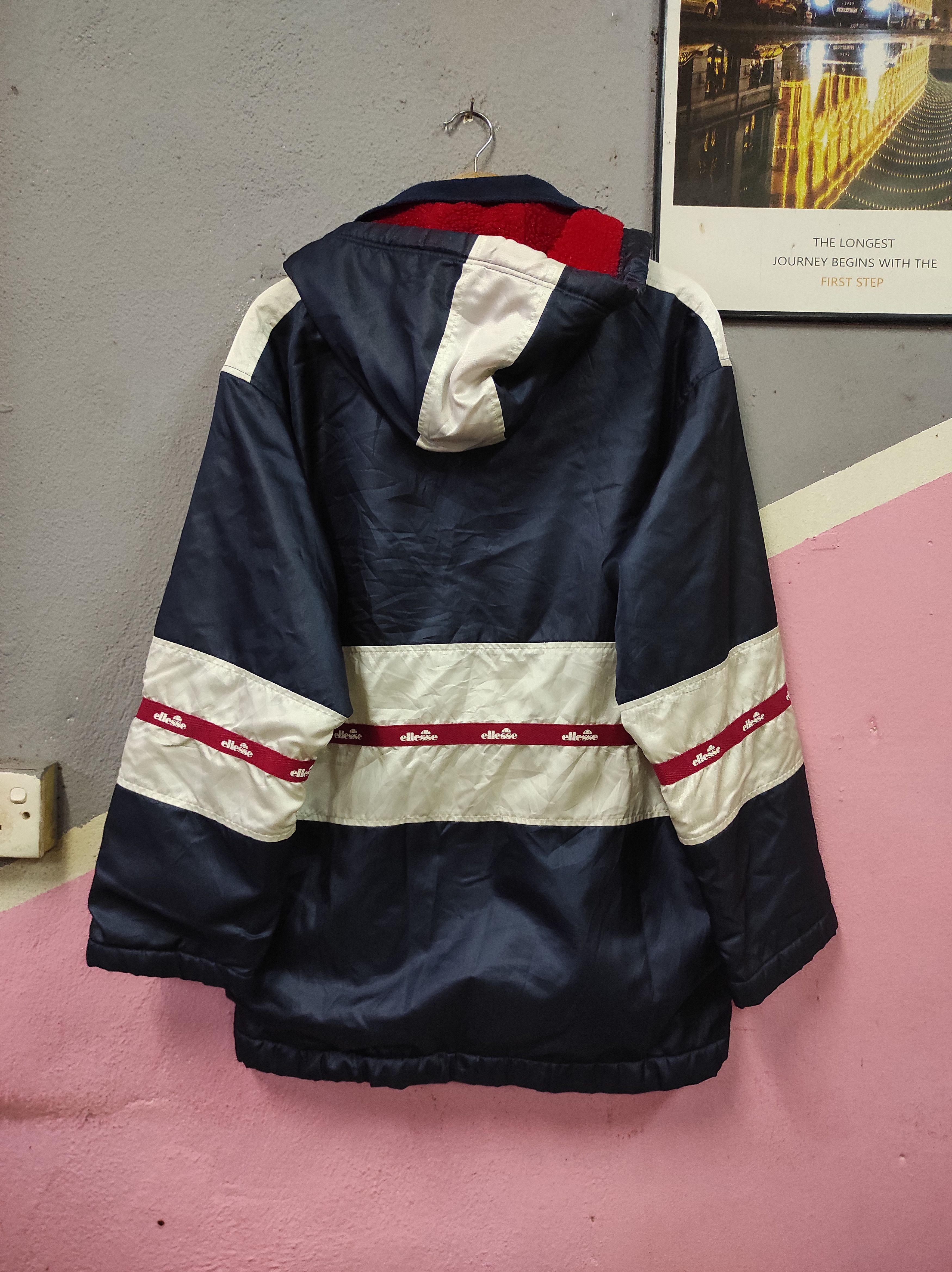 Ellesse × Vintage ELLESSE PARKA JACKET HOODED SHERPA LINING Size US M / EU 48-50 / 2 - 6 Thumbnail