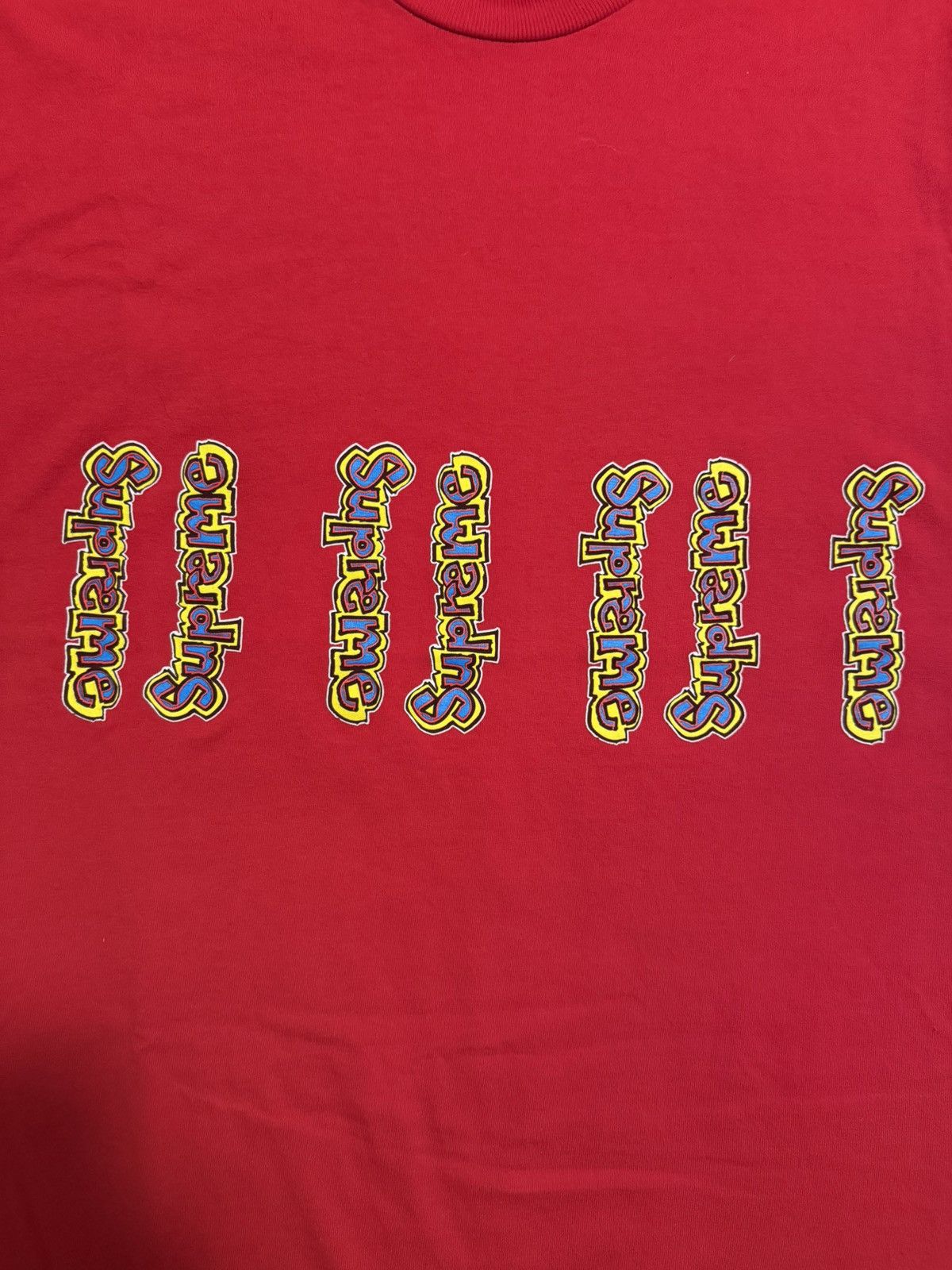 Supreme Supreme Gonz Logo Tee Red Size XL SS18 Size US XL / EU 56 / 4 - 3 Thumbnail
