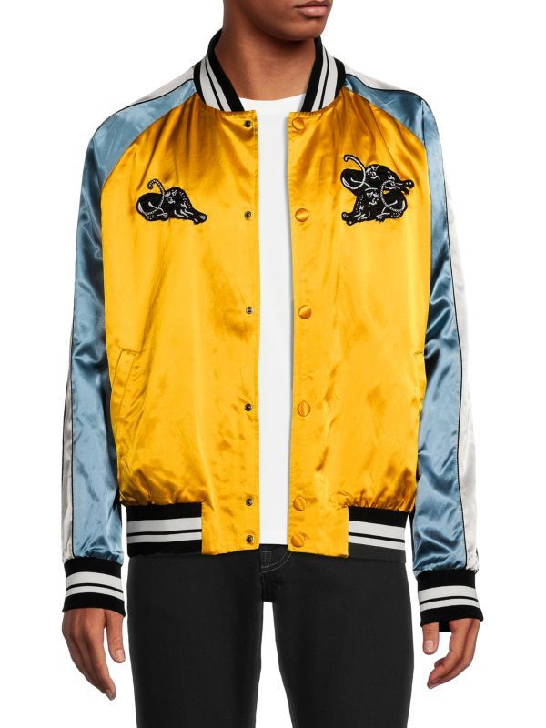 Valentino o1y0525 Logo Bomber Jacket in Multicolor Size US M / EU 48-50 / 2 - 1 Thumbnail