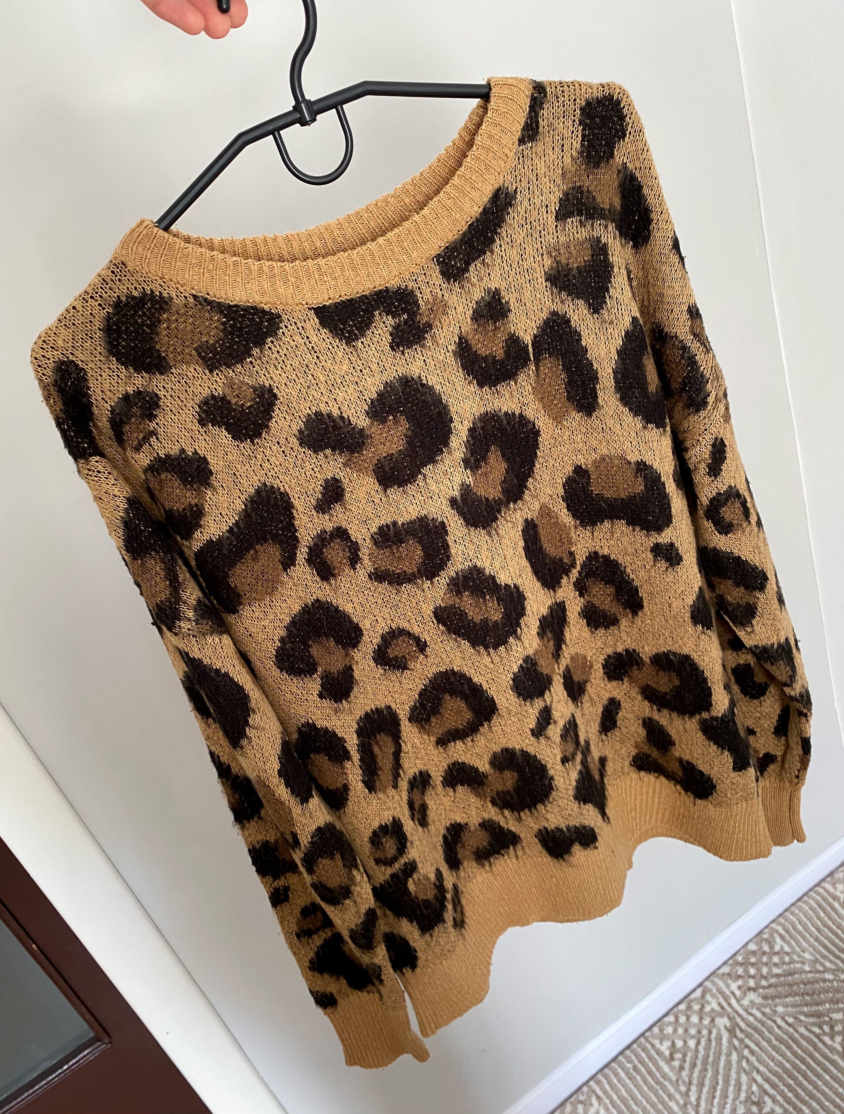 Japanese Brand Japanese vintage Leopard Mohair Unisex Knit Sweater Size US S / EU 44-46 / 1 - 2 Thumbnail