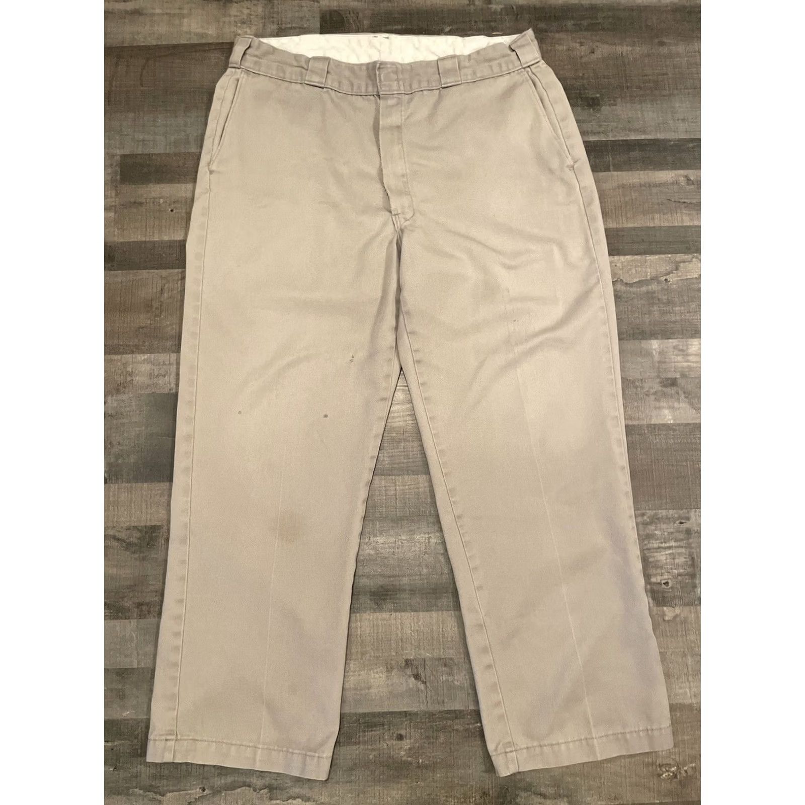 Dickies Vintage Dickies Work Pants 36x29 Faded Beige Skater USA (F397) Size US 36 / EU 52 - 6 Thumbnail