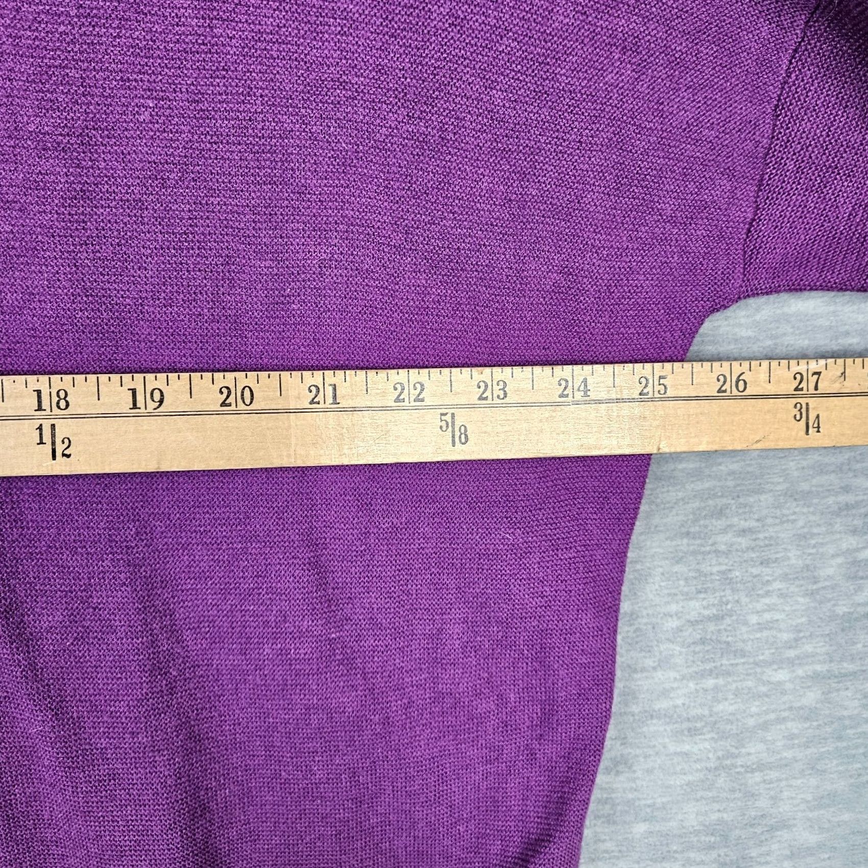 Eileen Fisher Eileen Fisher Women's Purple Pullover Light Weight Sweater L Knit Cotton Cardigan? Size L / US 10 / IT 46 - 5 Thumbnail