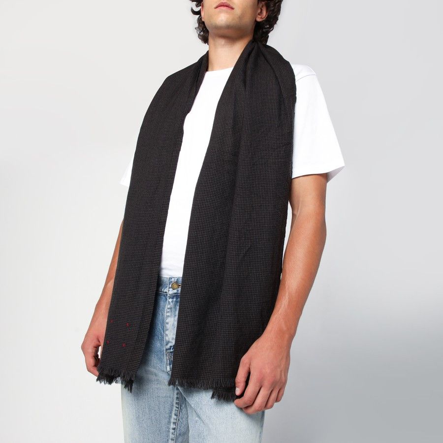 destin o1d2blof0125 Size: OS / Wool Scarf in Black/Beige Size ONE SIZE - 2 Thumbnail