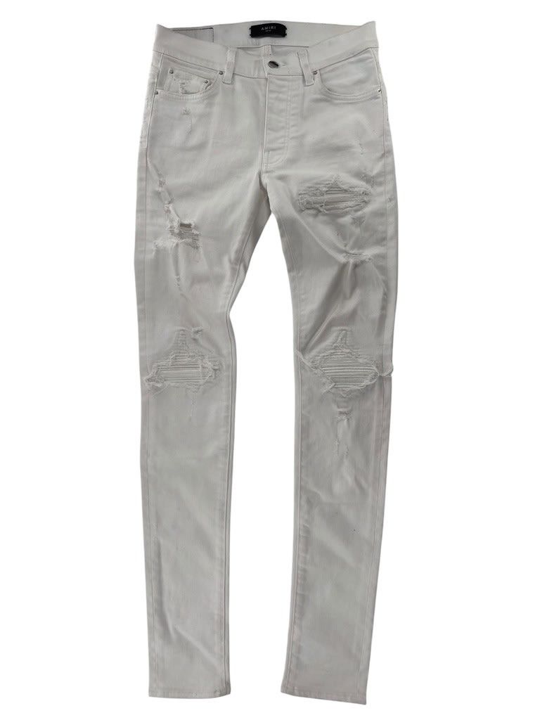 Amiri MX1 Ribbbed All White Size US 30 / EU 46 - 1 Thumbnail