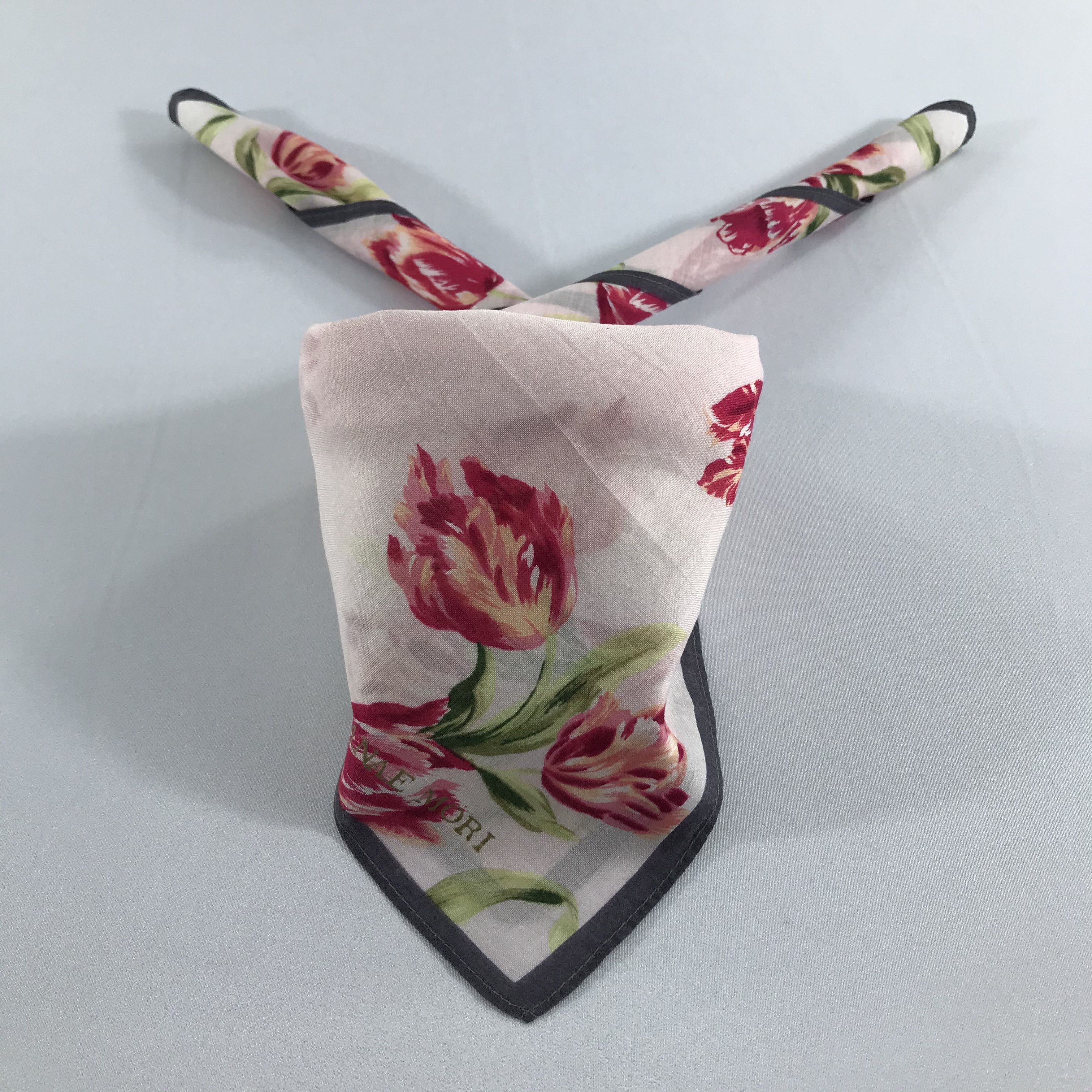 Hanae Mori Hanae Mori Handkerchief Neckerchief Bandana H1144 Size ONE SIZE - 1 Thumbnail