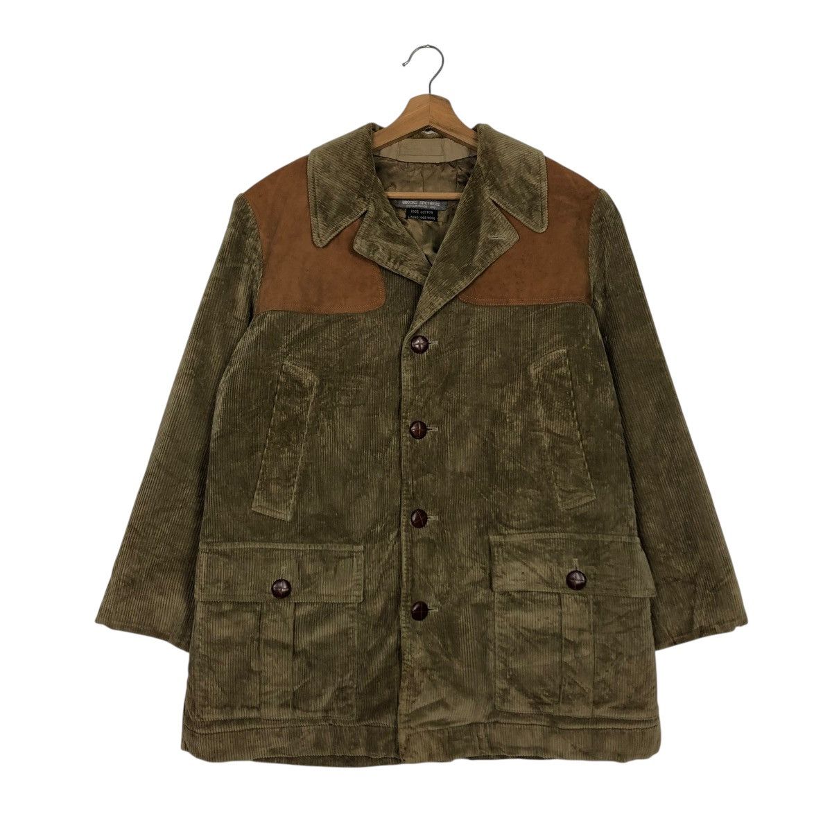 Brooks Brothers 🔥VINTAGE CORDUROY WORK JACKET BROOKS BROTHER MADE IN ENGLAND Size US M / EU 48-50 / 2 - 3 Thumbnail