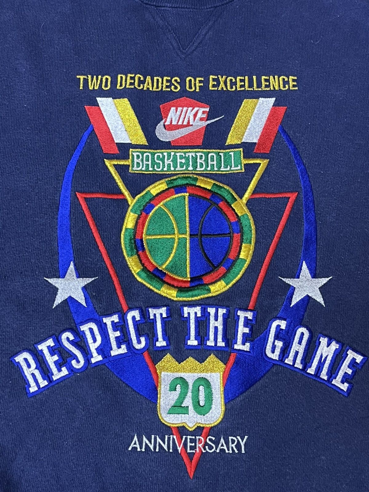 Nike VINTAGE 90s NIKE BASKETBALL EMBROIDERY PULLOVER SWEATSHIRT Size US L / EU 52-54 / 3 - 3 Thumbnail