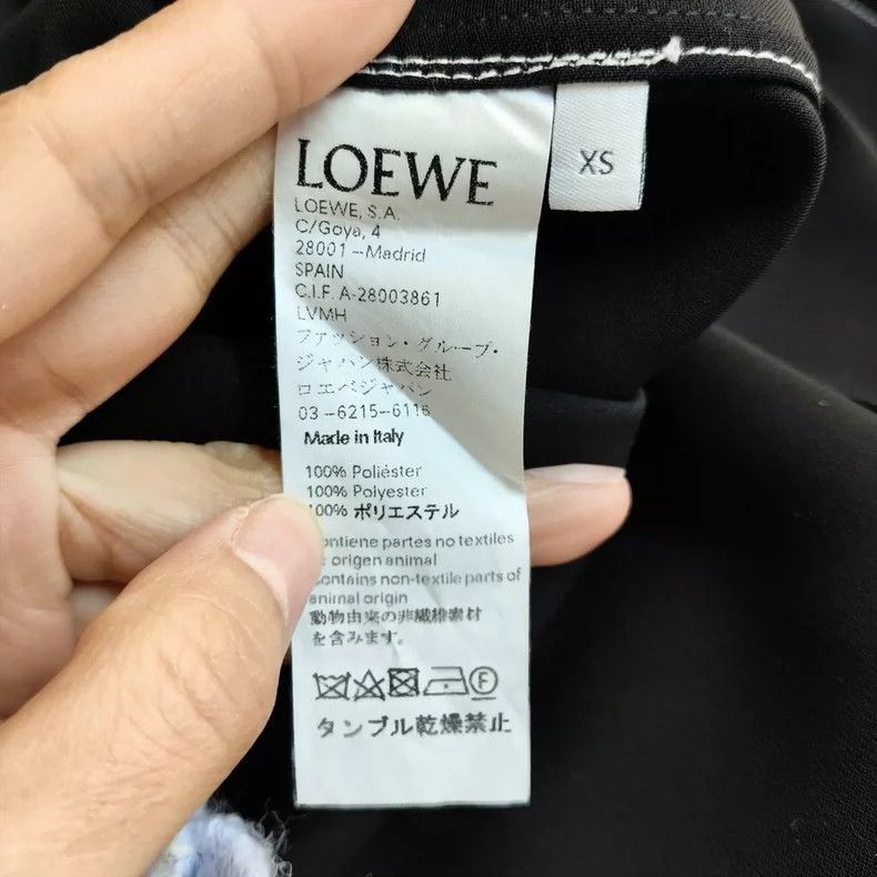Loewe long black trench coat with white stitching-2507 Size US XS / EU 42 / 0 - 4 Thumbnail