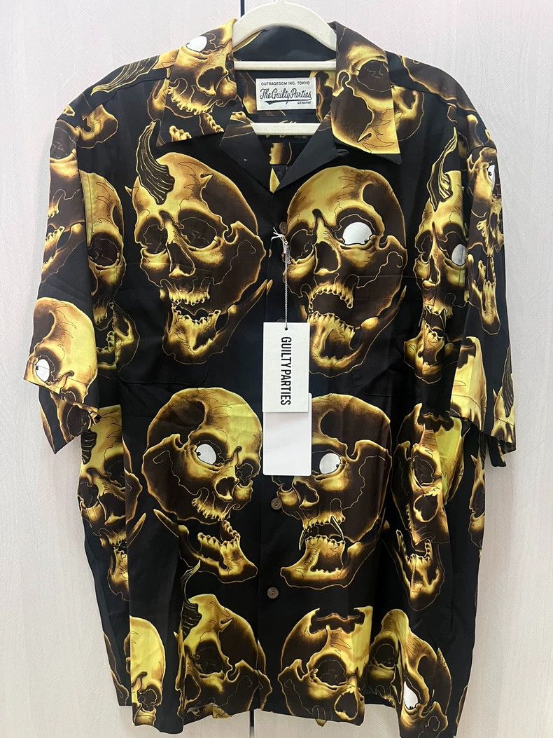 Wacko Maria wacko maria Skull shirt 2503-Nextarrow Size US M / EU 48-50 / 2 - 1 Thumbnail