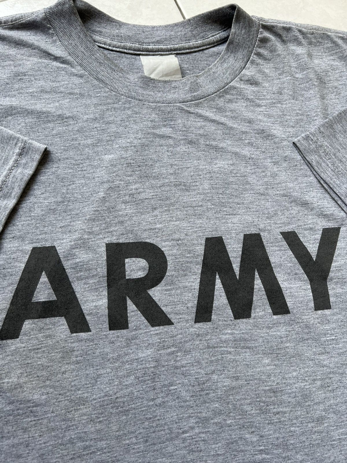 Vintage Vintage Army Gray T-Shirt Size US XL / EU 56 / 4 - 2 Thumbnail