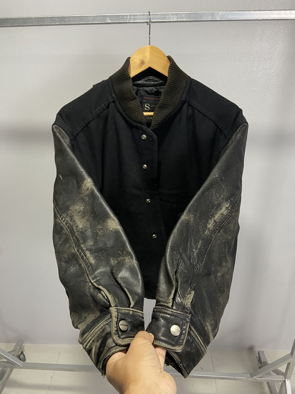 Vintage Vintage ixi:z varsity jacket leather sleeve Size US S / EU 44-46 / 1 - 5 Thumbnail