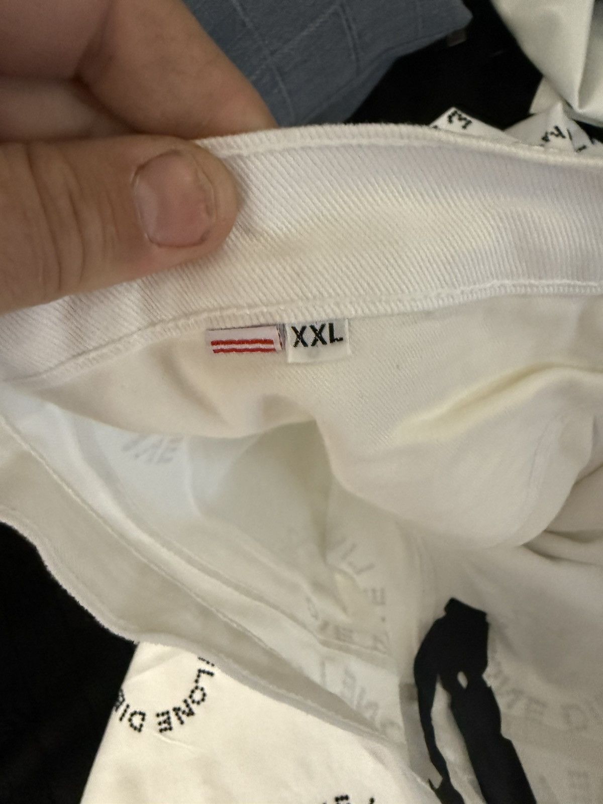 Vlone ***UNRELEASED VLONE BLACK RHINESTONE DENIM JEANS IN WHITE*** Size US 36 / EU 52 - 4 Thumbnail