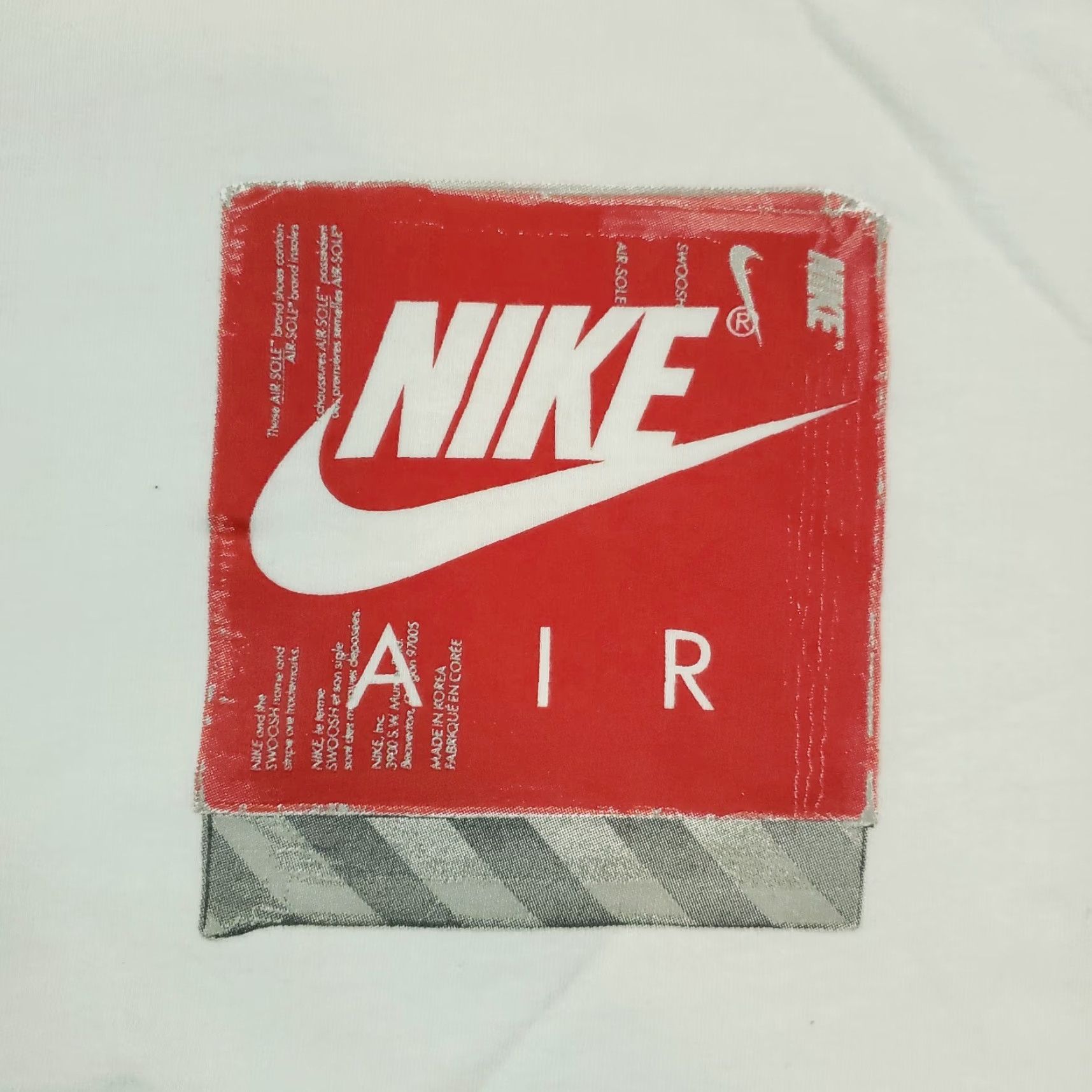 Nike Nike T-shirt Mens Small White Swoosh Crew Neck Short Sleeve Casual Athletic Cotton Slim Fit Size US S / EU 44-46 / 1 - 6 Thumbnail
