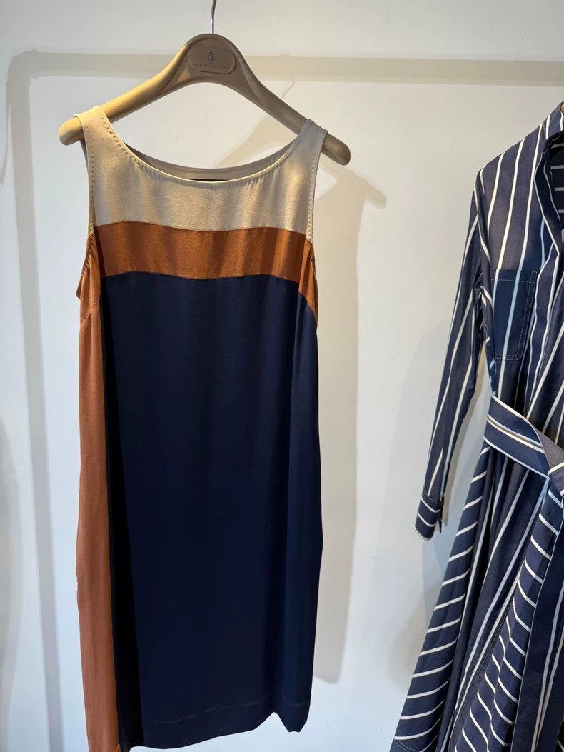 Loro Piana Loro Piana Sleeveless Colorblock Dress Size US M / EU 48-50 / 2 - 1 Thumbnail