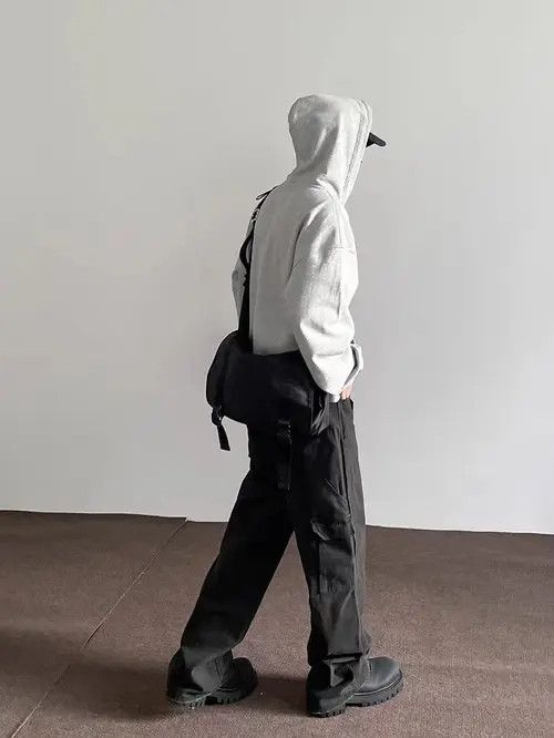 VIBE Retro washed distressed cargo trousers Size US 32 / EU 48 - 5 Thumbnail