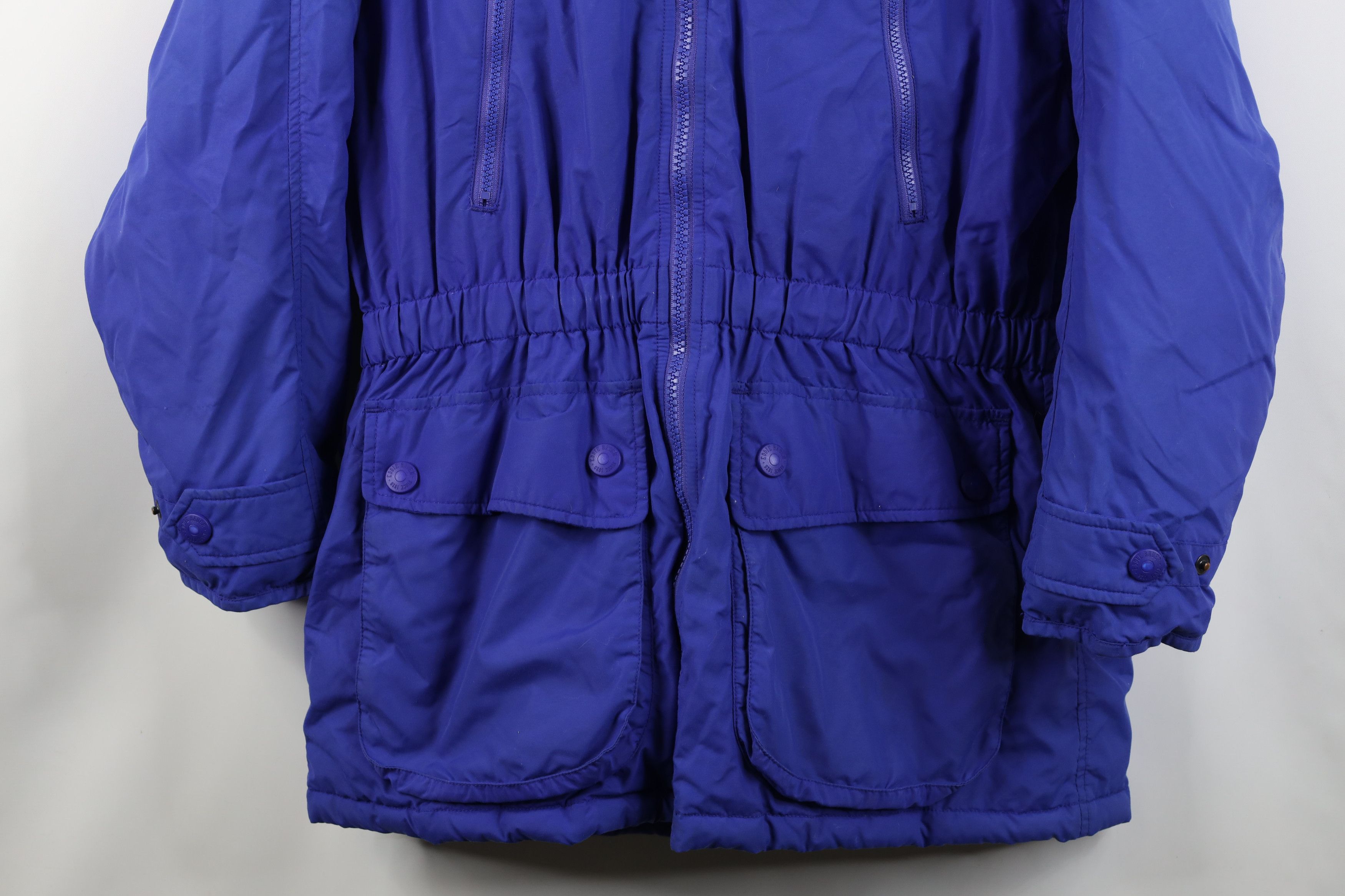 Eddie Bauer Vintage 90s Eddie Bauer Hooded Puffer Parka Jacket Purple Size M / US 6-8 / IT 42-44 - 3 Thumbnail