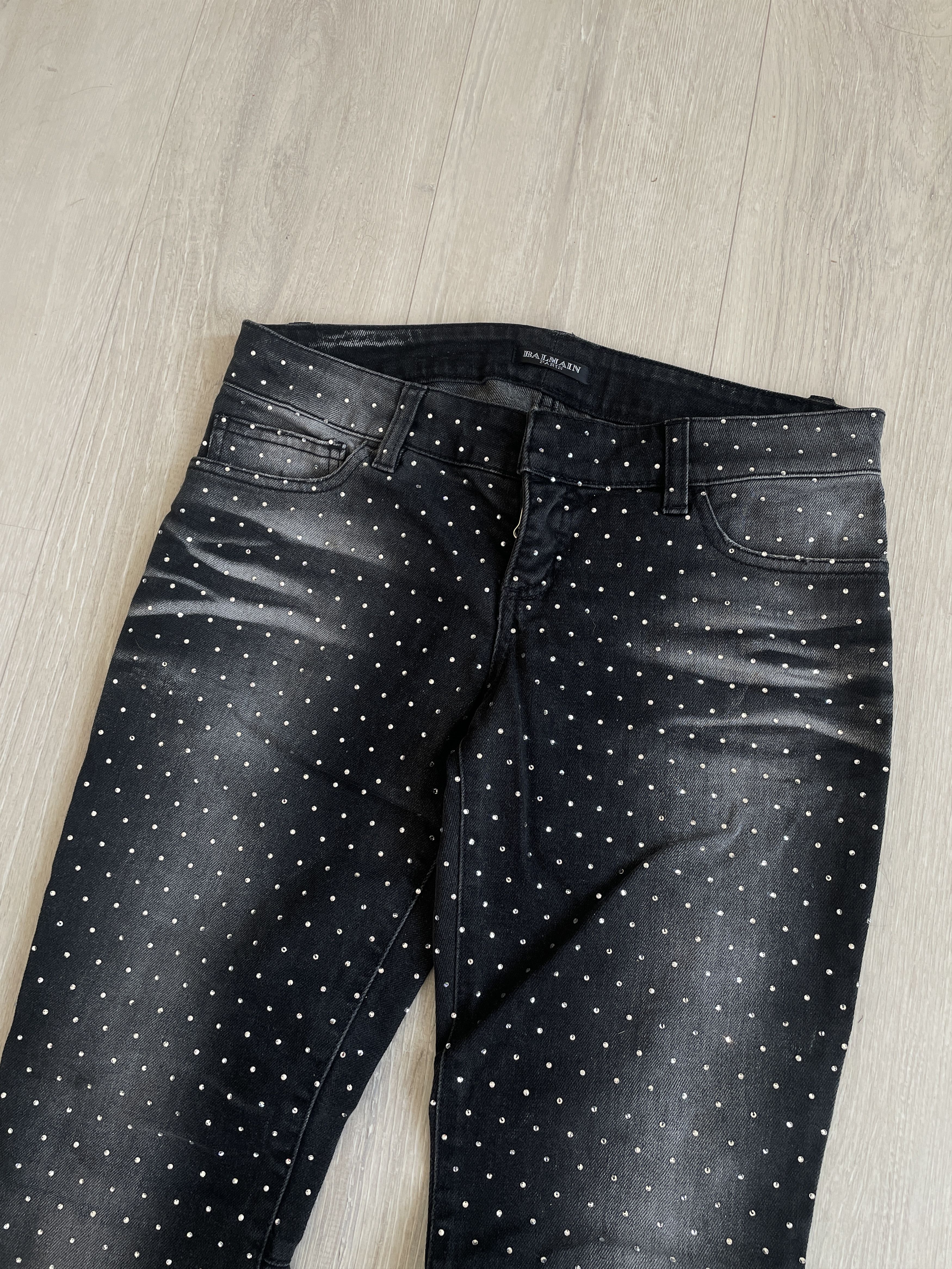 Balmain Balmain AW09 crystal runway jeans by Christophe Decarnin Size 27" / US 4 / IT 40 - 3 Thumbnail