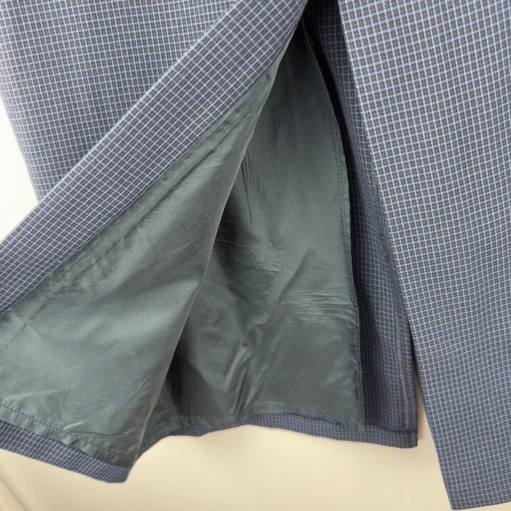 Other VTG Upcycled Academia Blue Button-Down Midi Skirt sz 13 / L Size 34" / US 12 / IT 48 - 9 Thumbnail