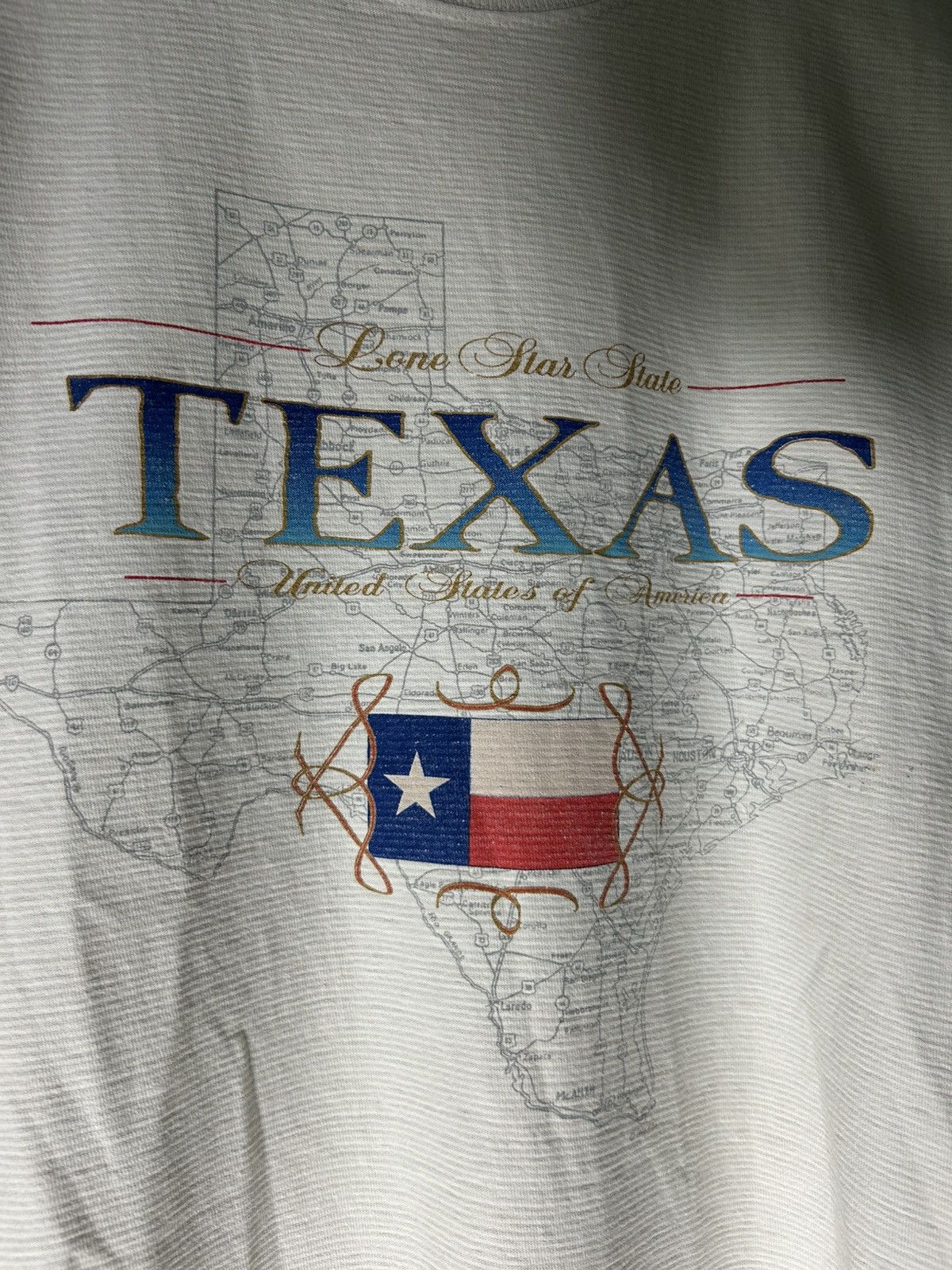Vintage Vintage 1995 Single Stitch Texas Oneita T-Shirt Size US L / EU 52-54 / 3 - 4 Thumbnail
