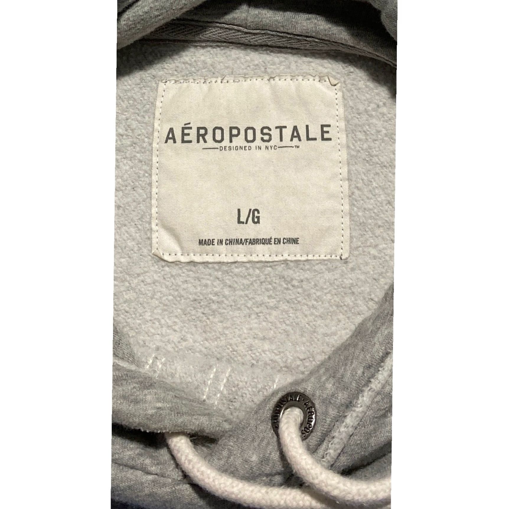 Aeropostale Aeropostale Hoodie Pullover Mens L Gray 54 Pocket Logo Hooded Sweatshirt Size US L / EU 52-54 / 3 - 5 Thumbnail