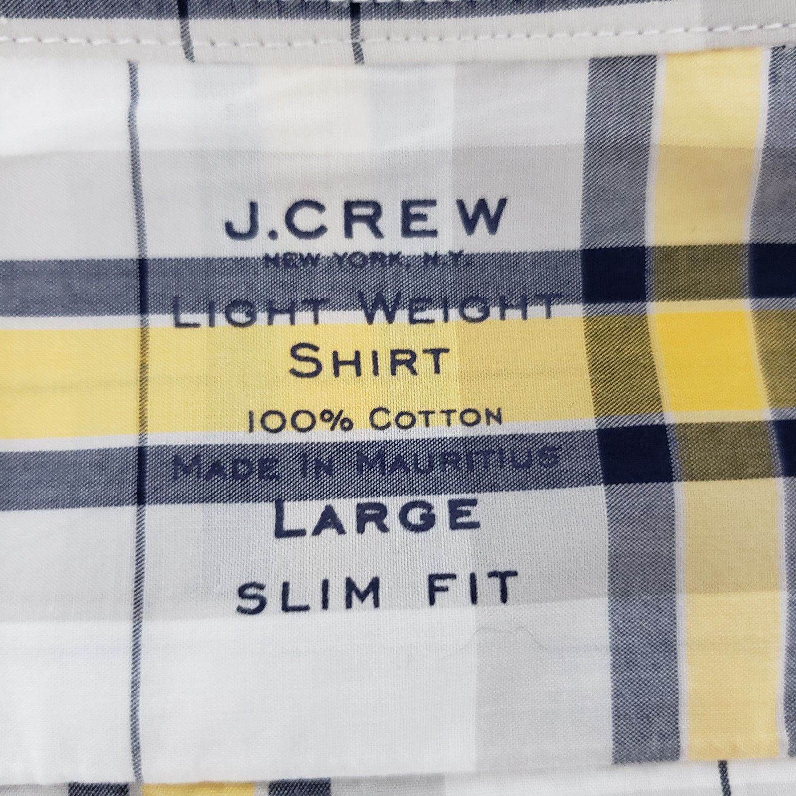 J.Crew J. Crew NY Light Weight Shirt Slim Fit L Button Down Plaid Size US L / EU 52-54 / 3 - 10 Thumbnail