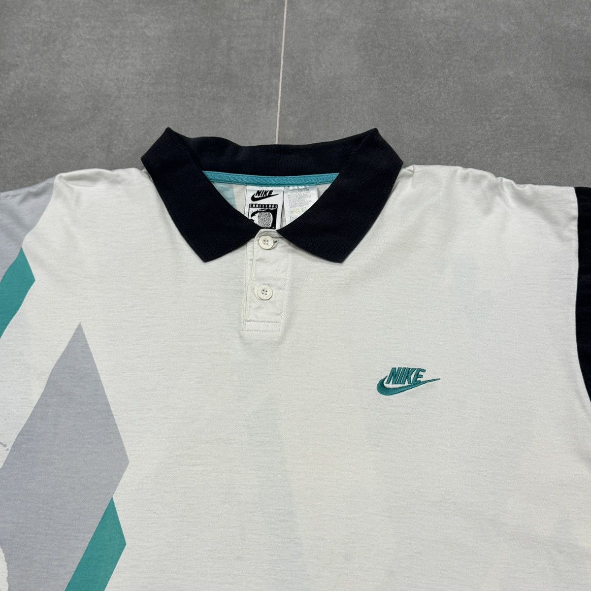 Nike × Vintage Vintage Nike Challenge Court Agassi Tennis Polo Shirt Size L Size US L / EU 52-54 / 3 - 9 Thumbnail