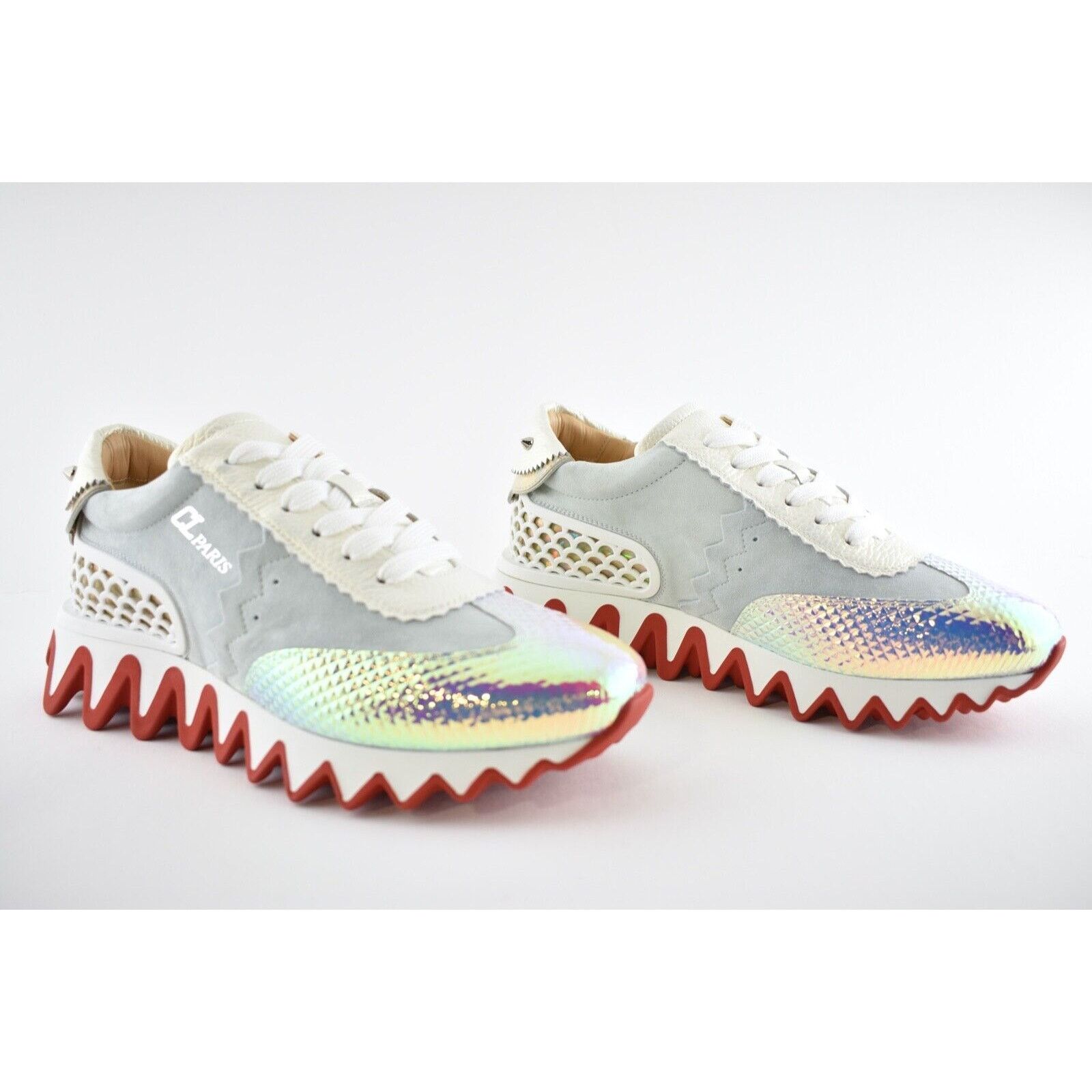 Christian Louboutin Loubishark Donna Flat Maya AB Platform Low Top Sneaker 40.5 Size US 10.5 / IT 40.5 - 4 Thumbnail