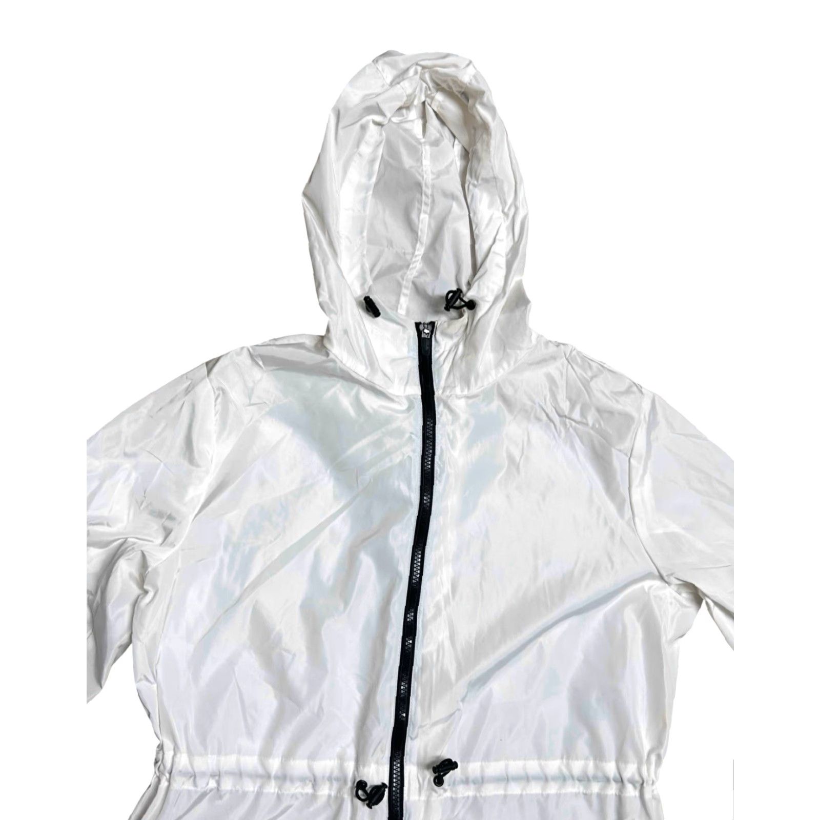 Fila FILA White Water Resistant Trench Coat Woman M Zip Long Casual Workwear Travel Sports Outdoor Shell Polyester Size M / US 6-8 / IT 42-44 - 6 Thumbnail