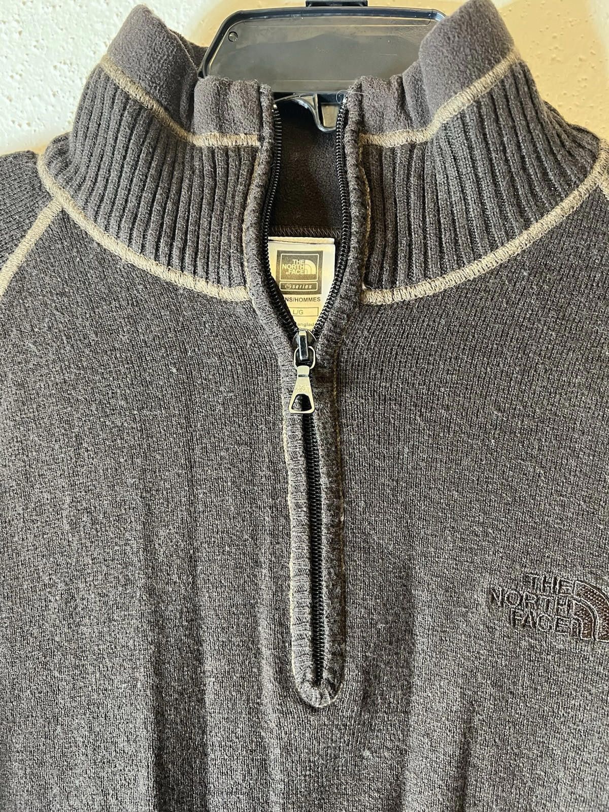 The North Face The North Face Sweater Large Brown Pullover 1/4 Zip Size US L / EU 52-54 / 3 - 5 Thumbnail