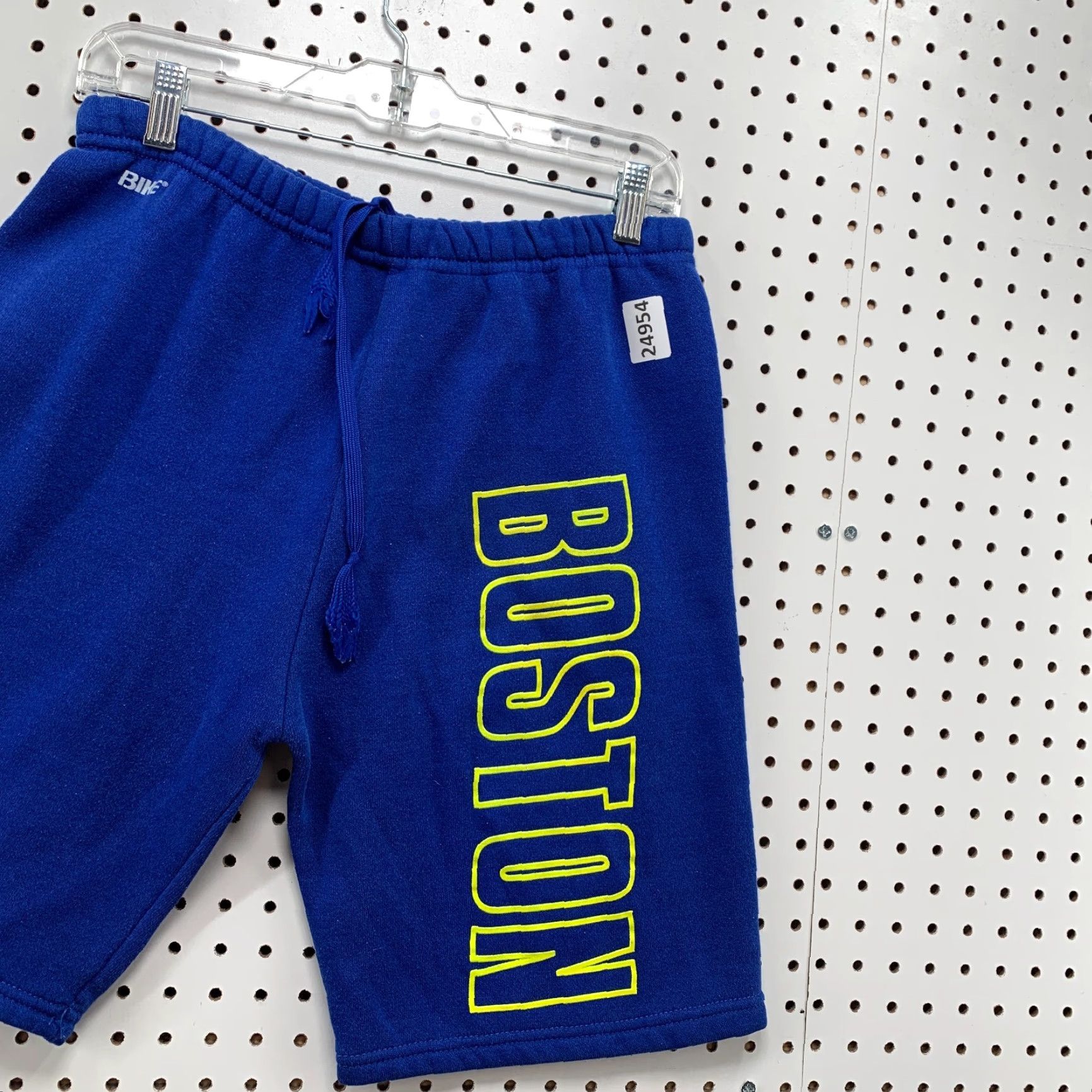 Spell VINTAGE Bike Boston Spell Out Sweat Shorts Royal Blue Adult Medium USA Made 28x8 Men 90s Size US 31 - 4 Thumbnail