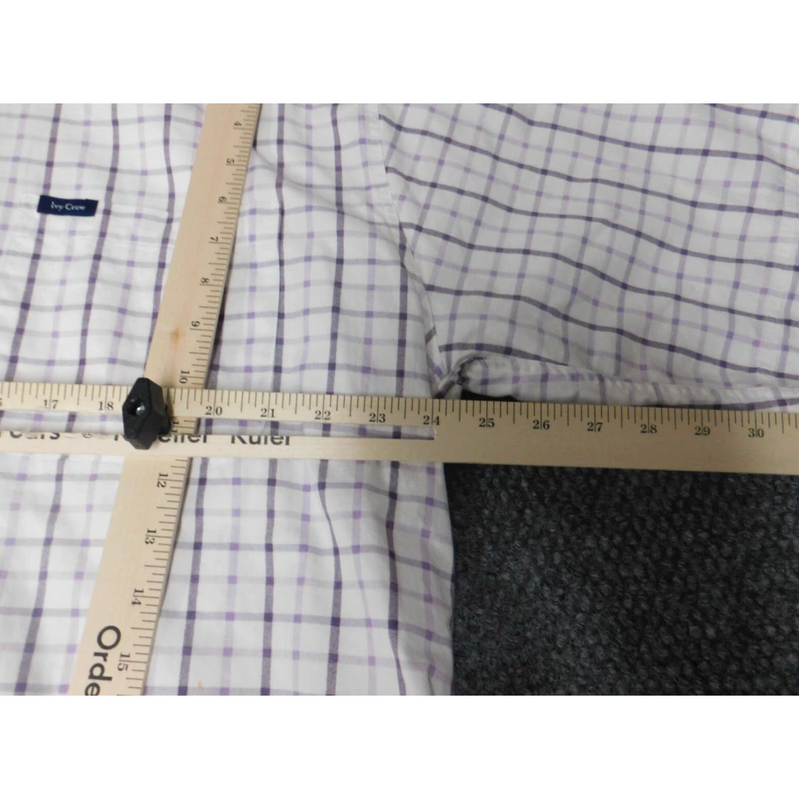 Vintage Ivy Crew Mens Shirt XL White Plaid Button-Down Collared Long Sleeve Button-Up Shirt Size US XL / EU 56 / 4 - 4 Thumbnail
