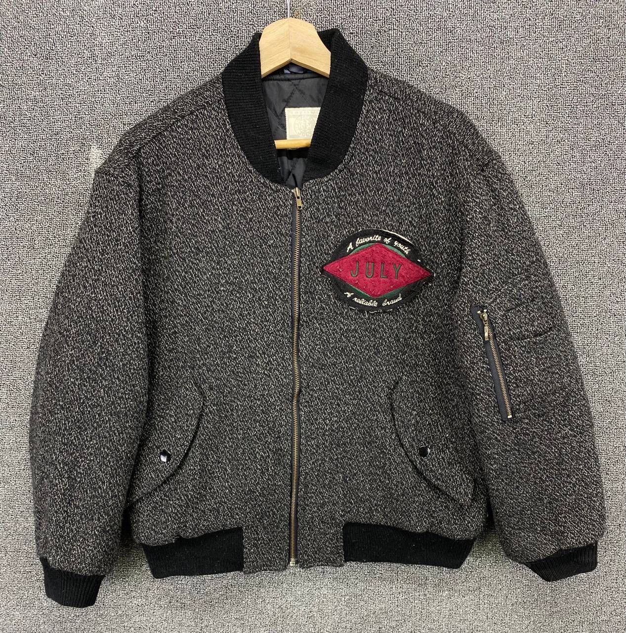 Japanese Brand Vintage July by Haward Wool Bomber Jacket Size US M / EU 48-50 / 2 - 1 Thumbnail