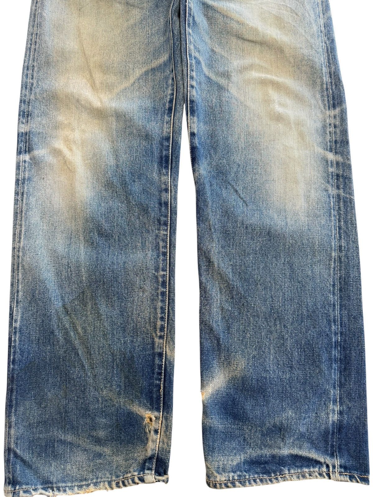 Pure Blue Japan HR Market Faded Wash Style Loose Jeans Size US 31 - 3 Thumbnail
