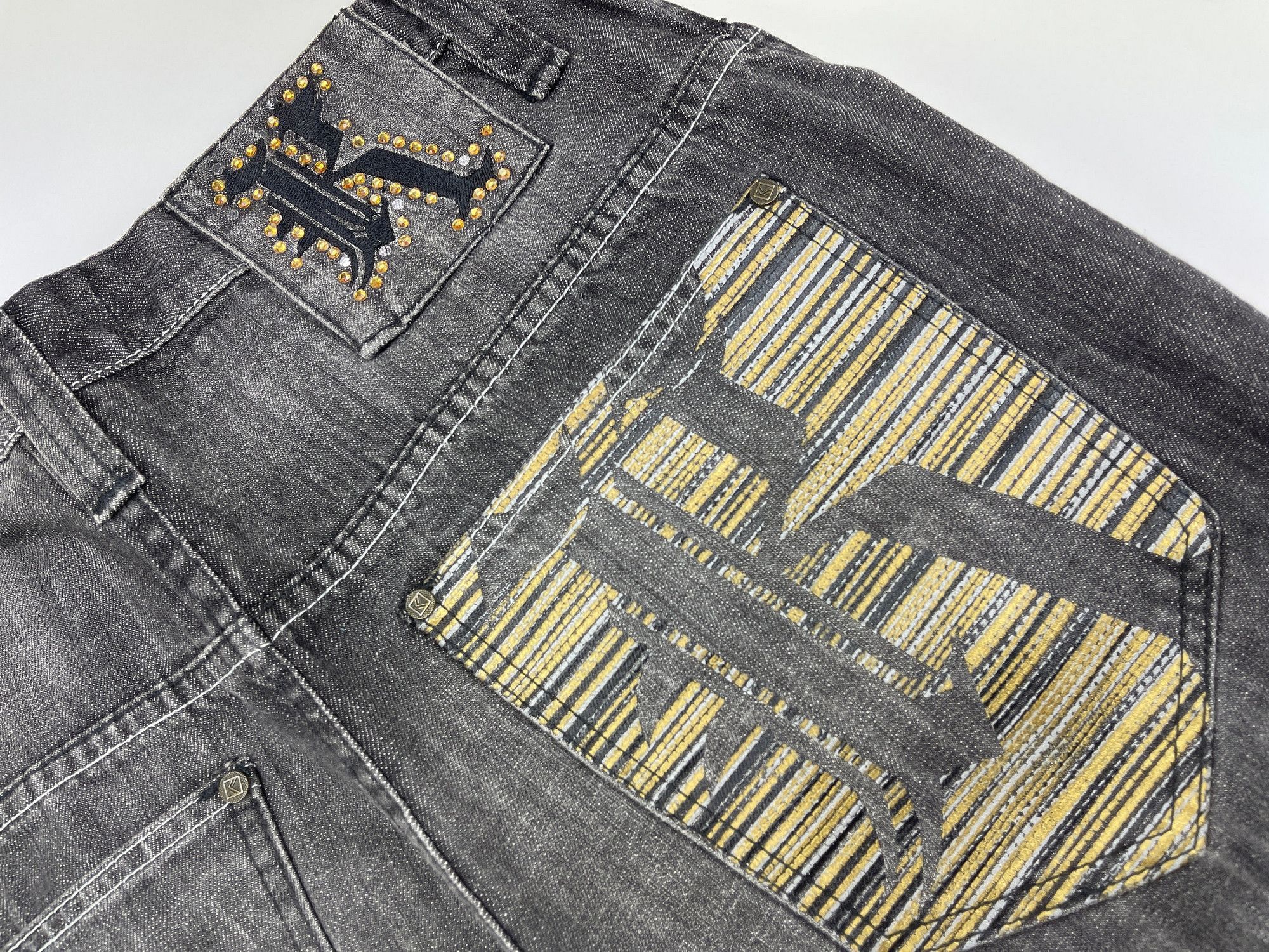 Karl Kani KARL KANI jeans, baggy, vintage Kani jeans, 90s hip hop W 32 Size US 32 / EU 48 - 9 Thumbnail