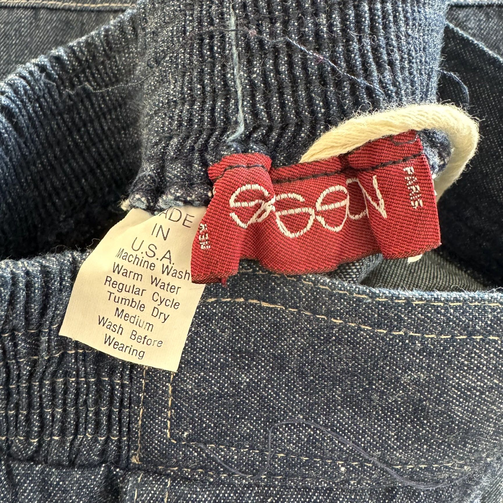 Vintage VINTAGE Sasson Denim Pencil Skirt Dark Blue 14 1970s Secretary/Geek Style Womens Size 36" / US 14 / IT 50 - 4 Thumbnail
