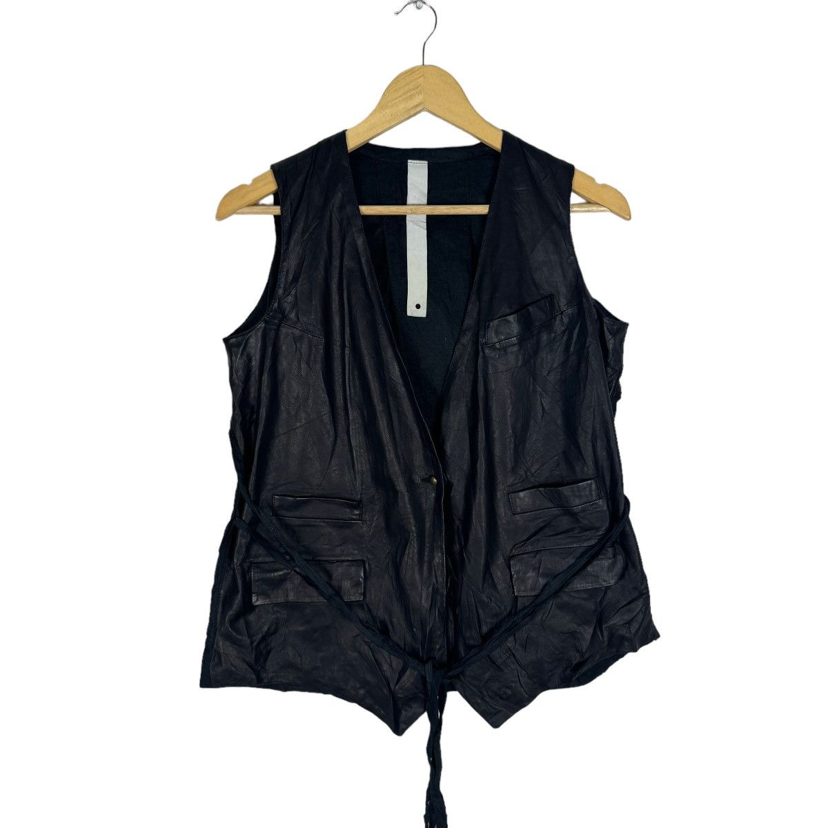 Isaac Sellam Experience 🔥ISAAC SELLAM EXPERIENCE LAMBSKIN BLACK VEST Size US S / EU 44-46 / 1 - 4 Thumbnail