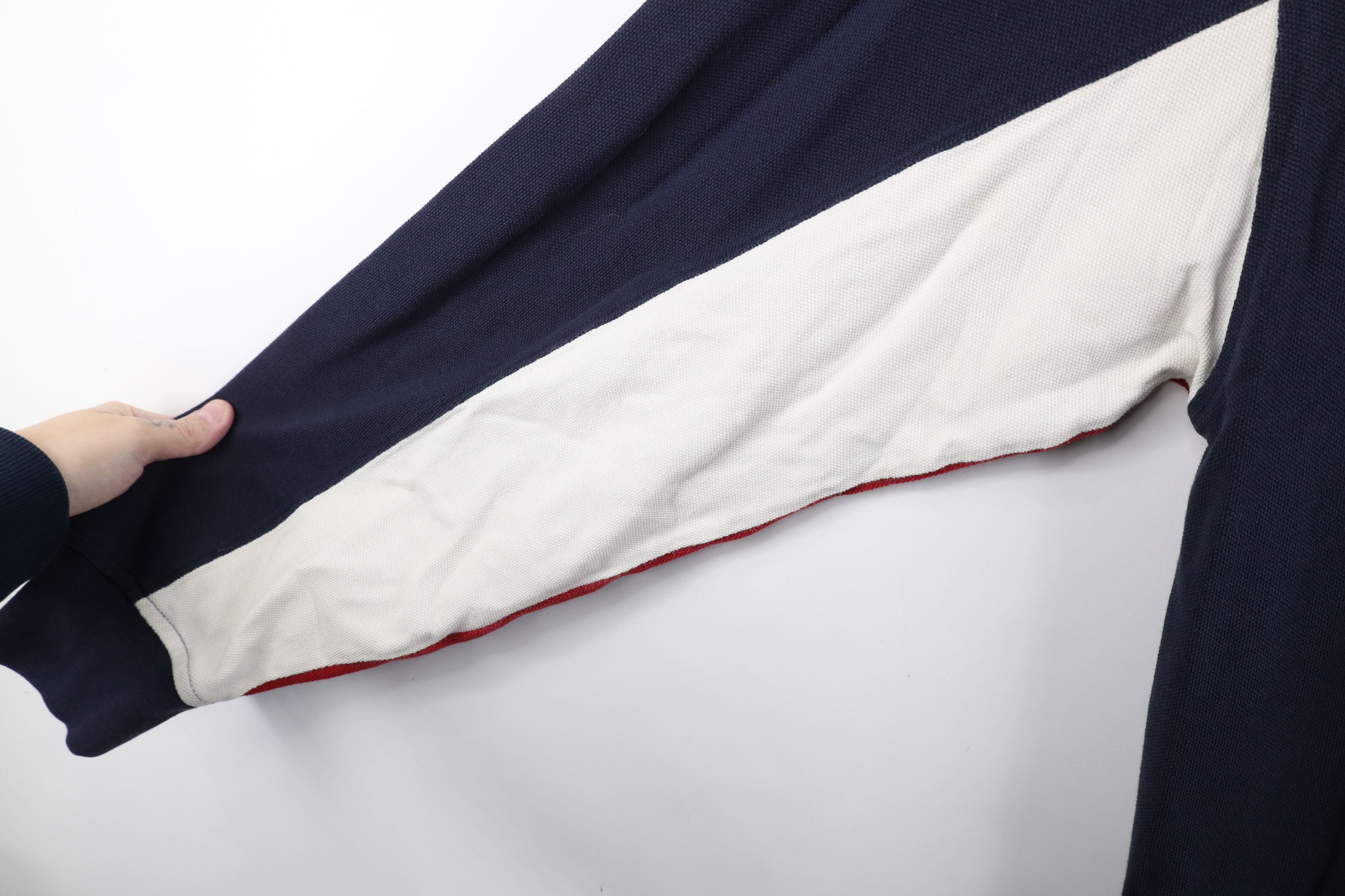 Tommy Hilfiger Vintage 90s Tommy Hilfiger Big Logo Long Sleeve Rugby Polo Size US L / EU 52-54 / 3 - 8 Thumbnail