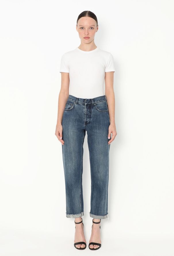 Dior Christian Dior S/S 19 J’adior Raw hem Boyfriend Jeans Size 25" / US 0 / IT 36 - 3 Thumbnail