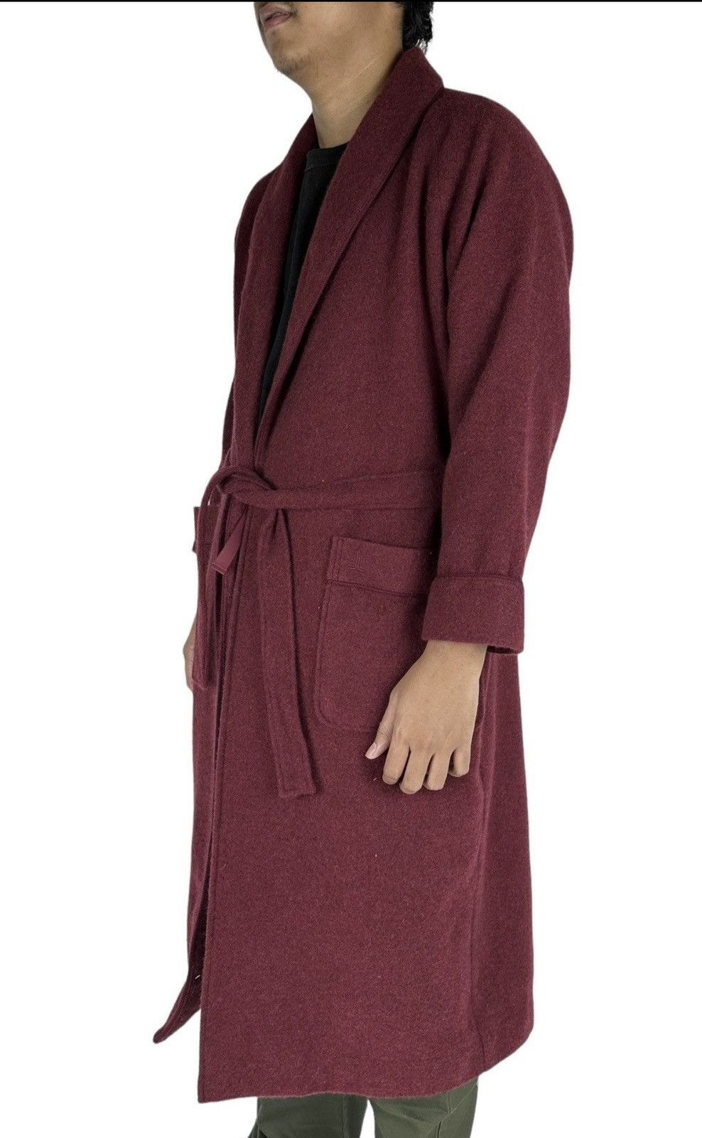 Lanvin Lanvin Burgundy Bathrobe Size US L / EU 52-54 / 3 - 3 Thumbnail