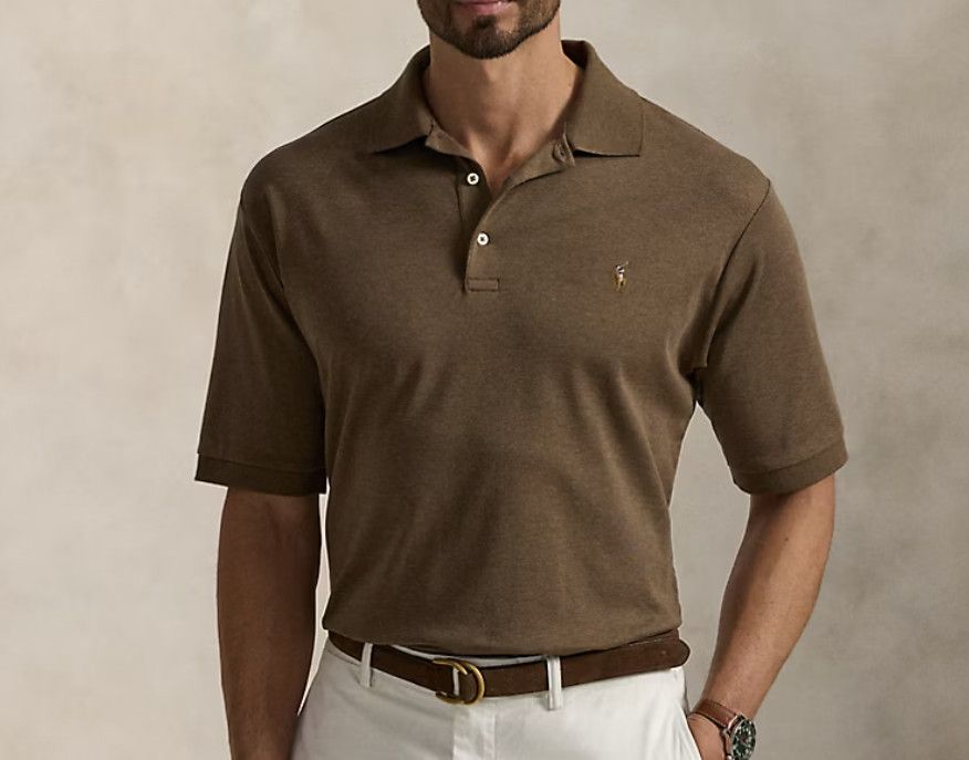 Polo Ralph Lauren Polo Ralph Lauren Polo Shirt Cedar Heather ( 4XLT ) Size US XXL / EU 58 / 5 - 1 Thumbnail