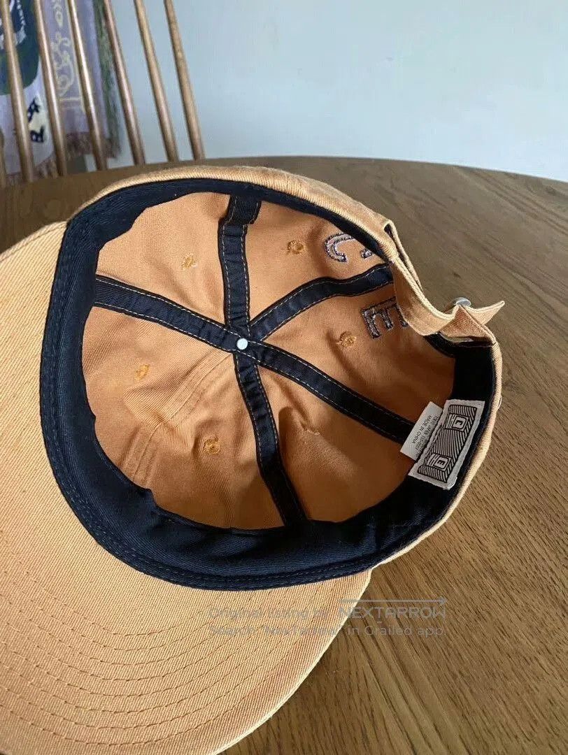 Bape cavempt embroidered baseball cap in orange. Size ONE SIZE - 4 Thumbnail