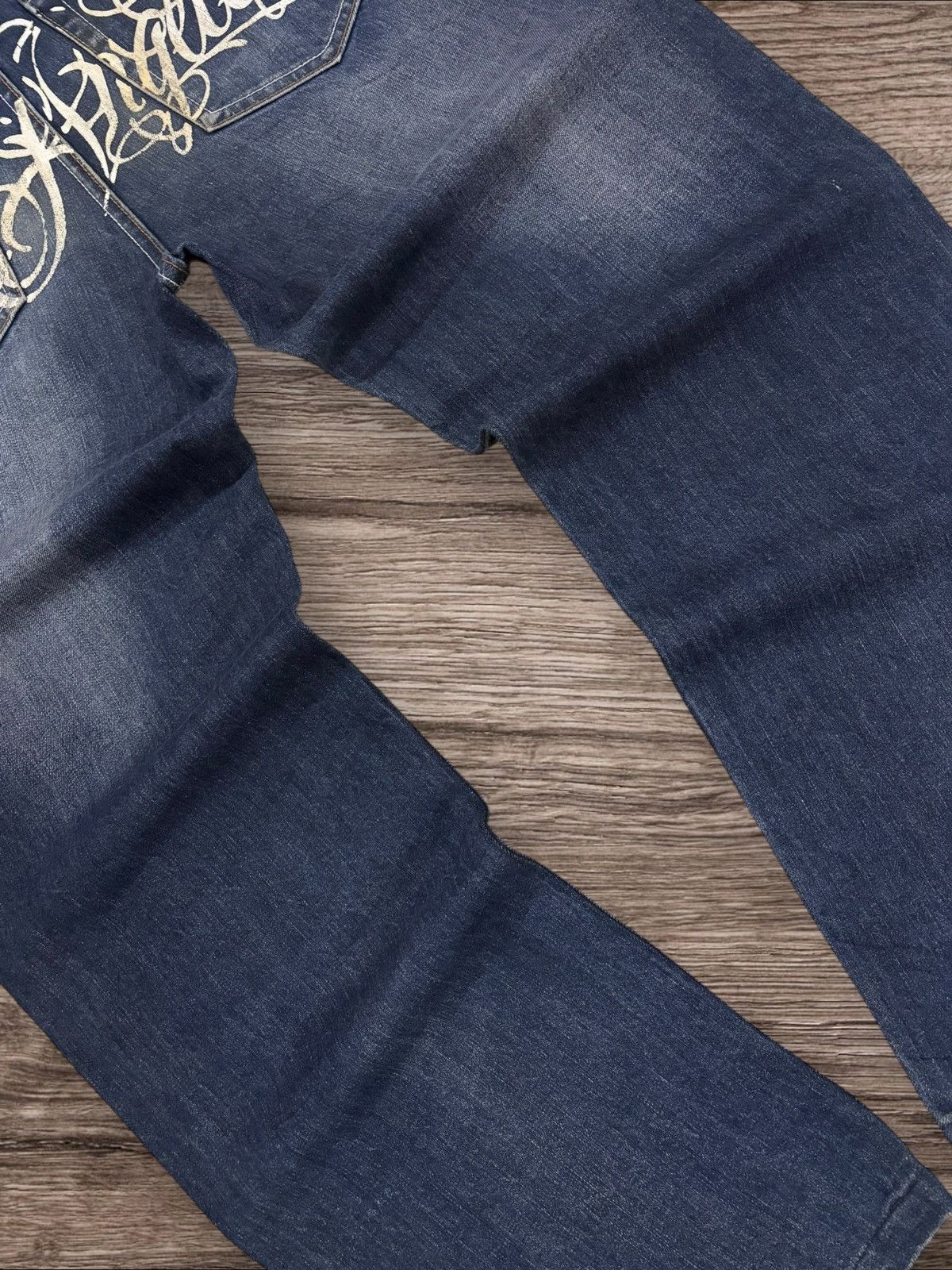 JNCO LA Los Angeles JNCO Inspired BackHit Embroidered Baggy Jeans Size US 32 / EU 48 - 5 Thumbnail