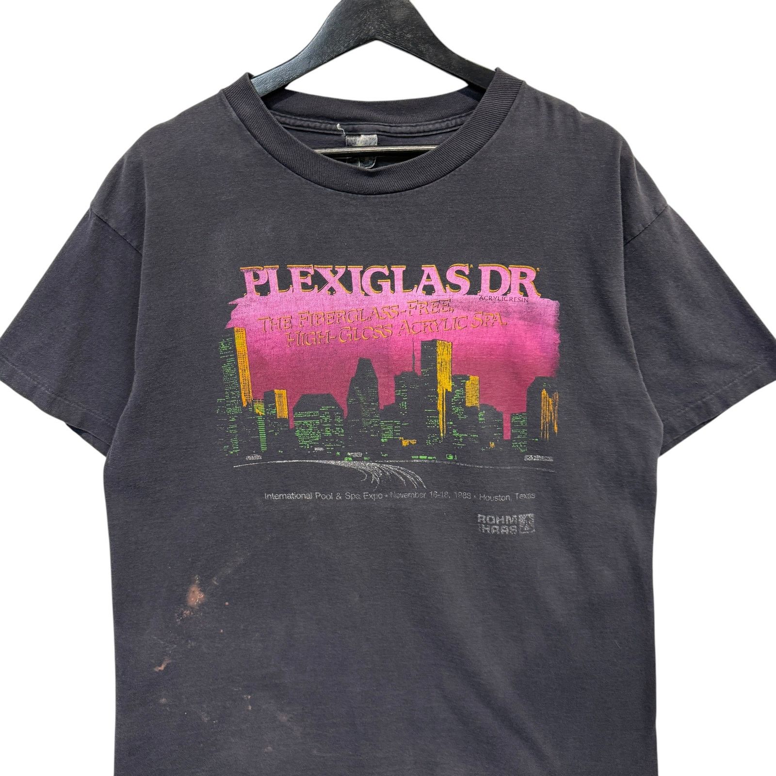Anvil Vintage "Plexiglas Dr" Houston Texas Souvenir Tee 1988 XL Size US XL / EU 56 / 4 - 2 Thumbnail