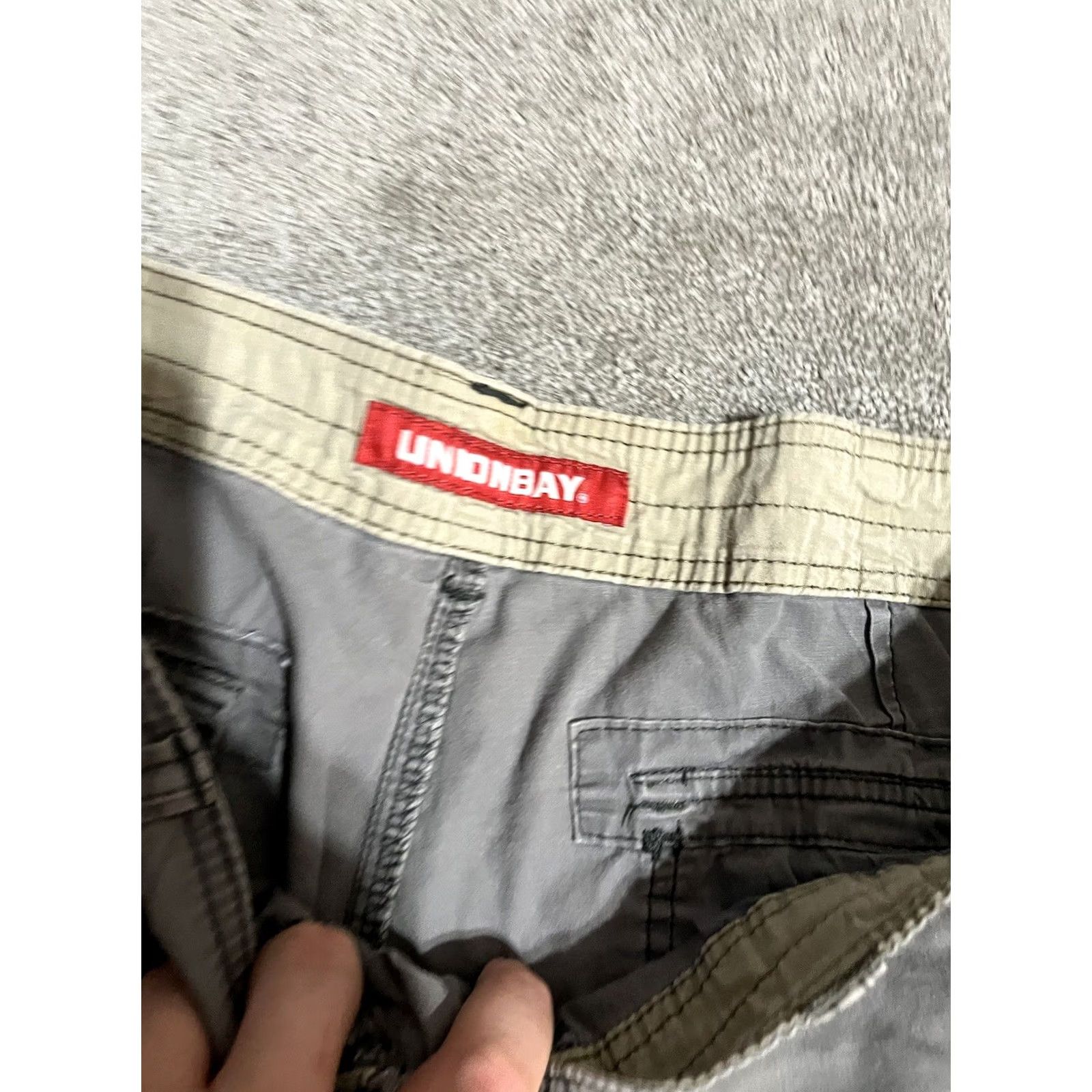 Vintage UNIONBAY Shorts Size 38 Gray Stretch Flat Front Casual Cargo Men Size US 38 / EU 54 - 4 Thumbnail