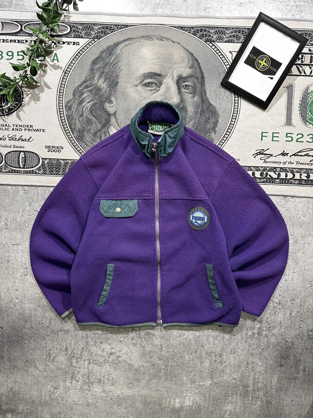 Puma Puma vintage 90’s made in Korea warm zip fleece jacket Size M / US 6-8 / IT 42-44 - 1 Thumbnail